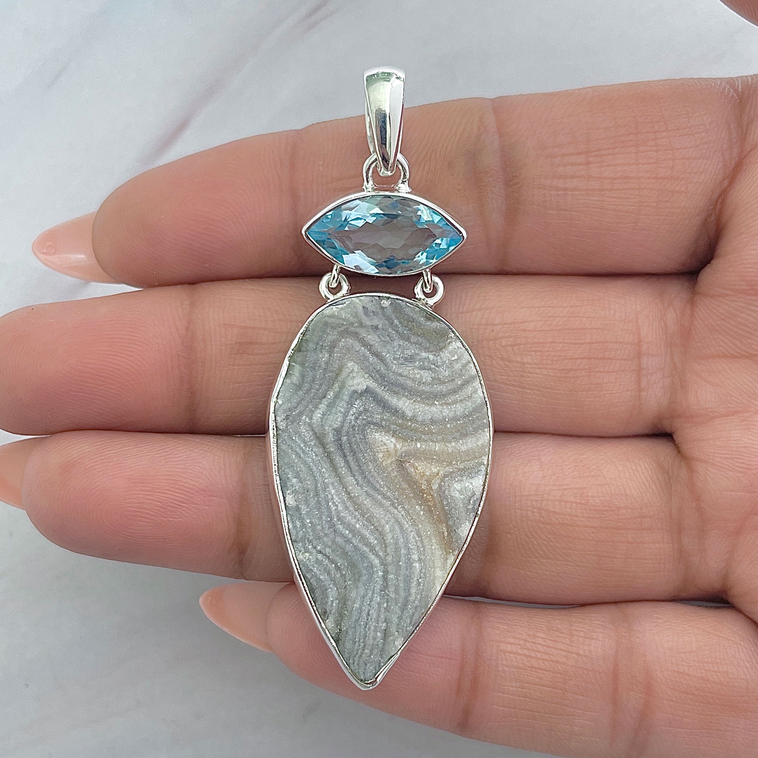 Desert Druzy Pendant-(DDZ-P-18.)
