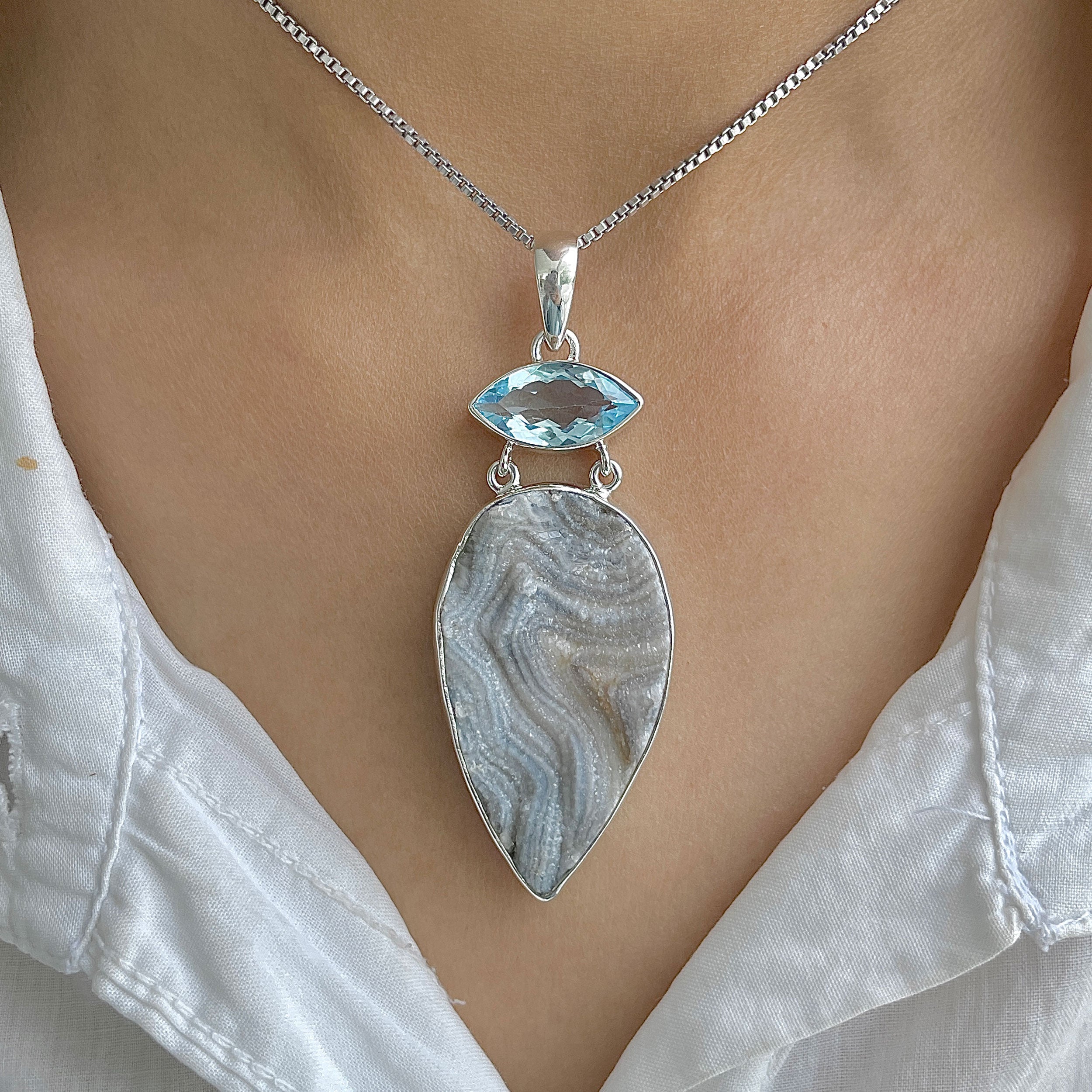 Desert Druzy Pendant-(DDZ-P-18.)