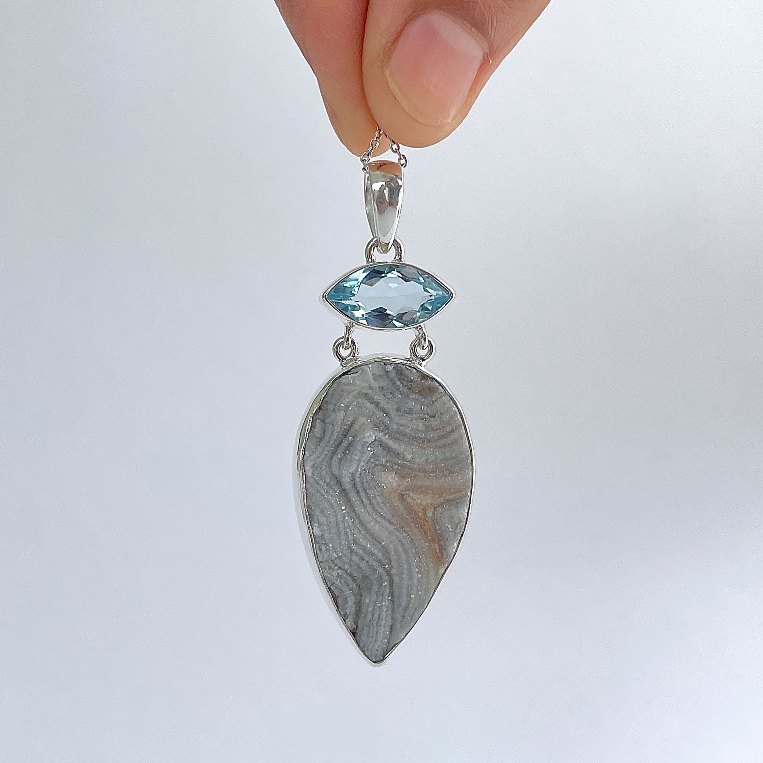 Desert Druzy Pendant-(DDZ-P-18.)