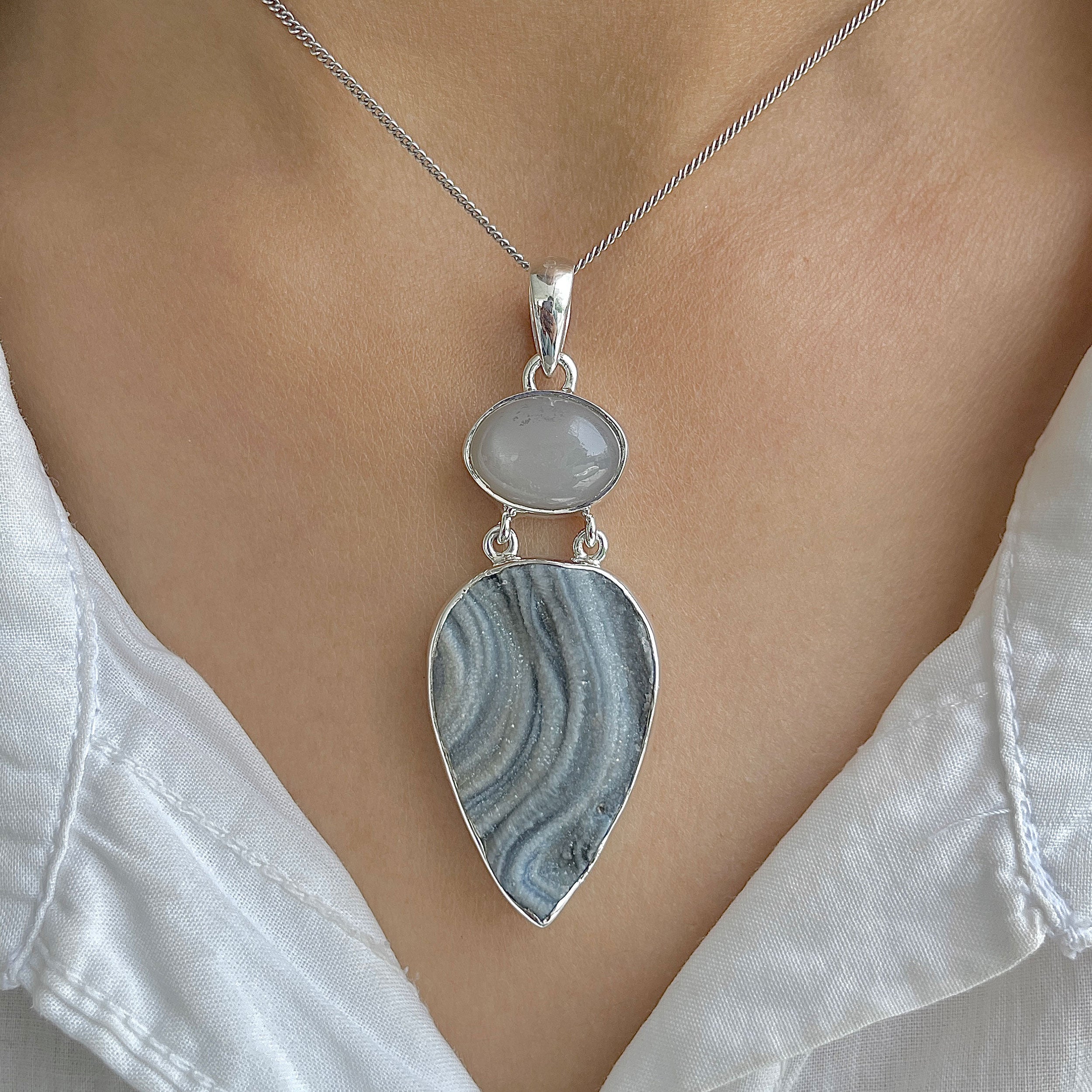 Desert Druzy Pendant-(DDZ-P-2.)