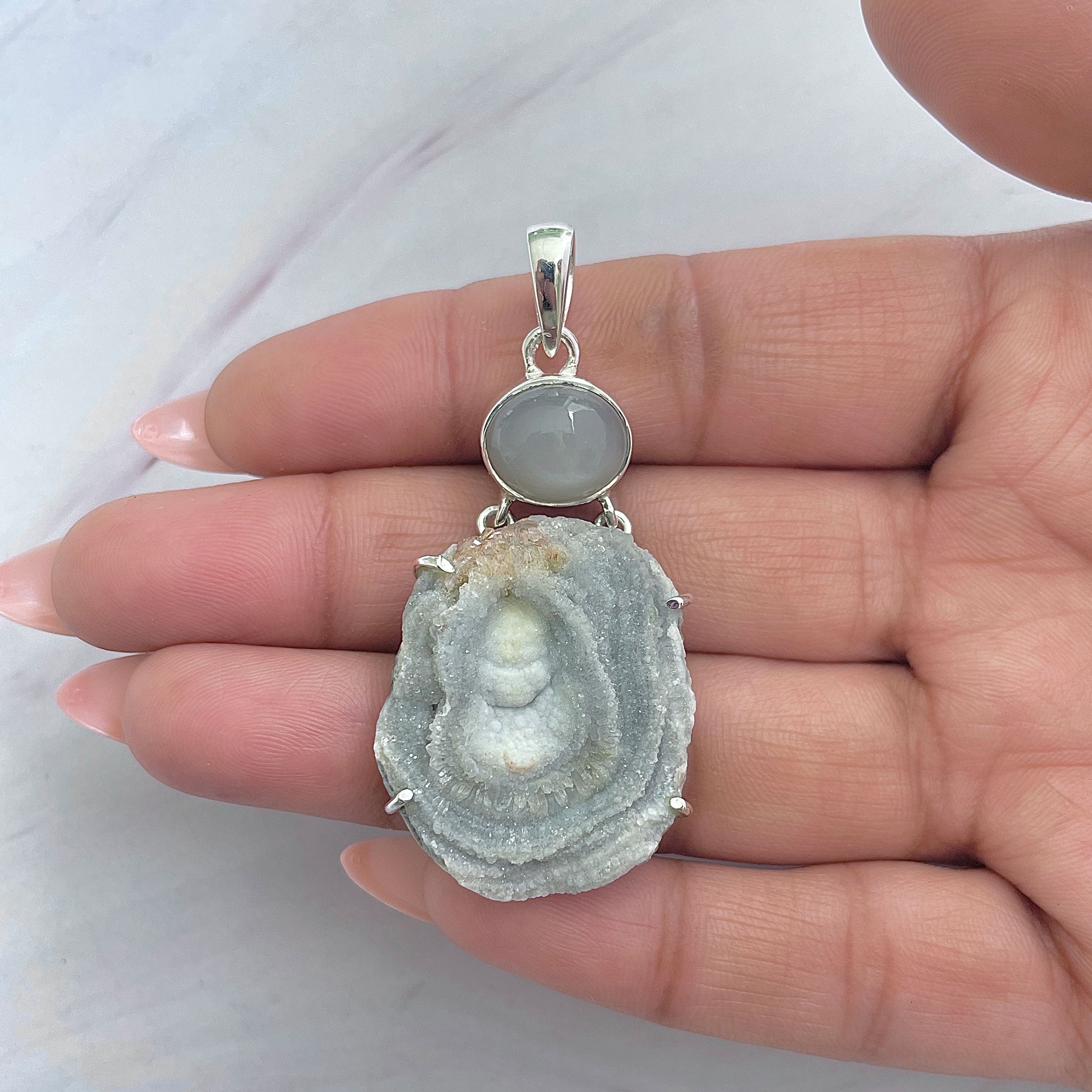 Desert Druzy Pendant-(DDZ-P-20.)