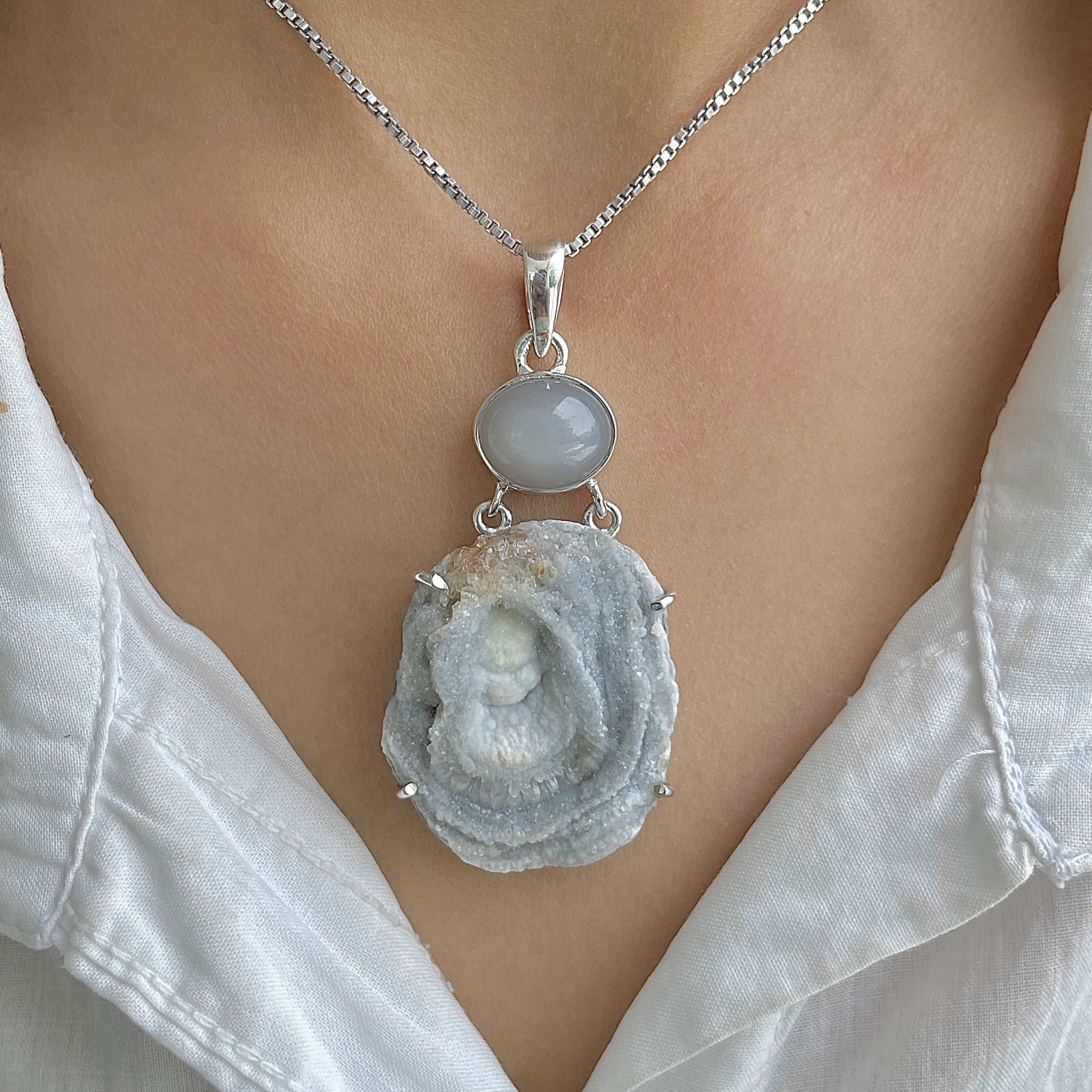 Desert Druzy Pendant-(DDZ-P-20.)