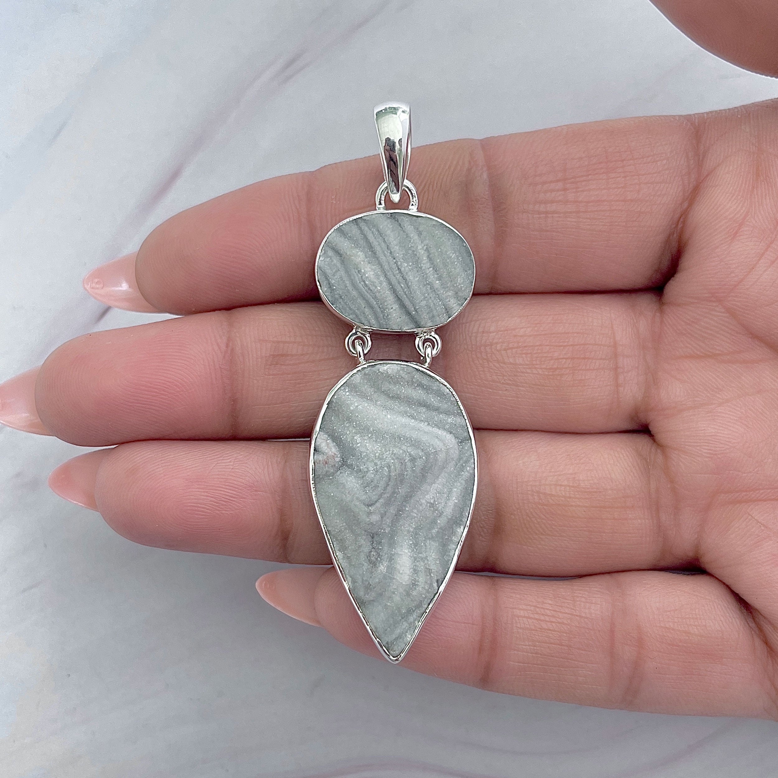 Desert Druzy Pendant-(DDZ-P-21.)