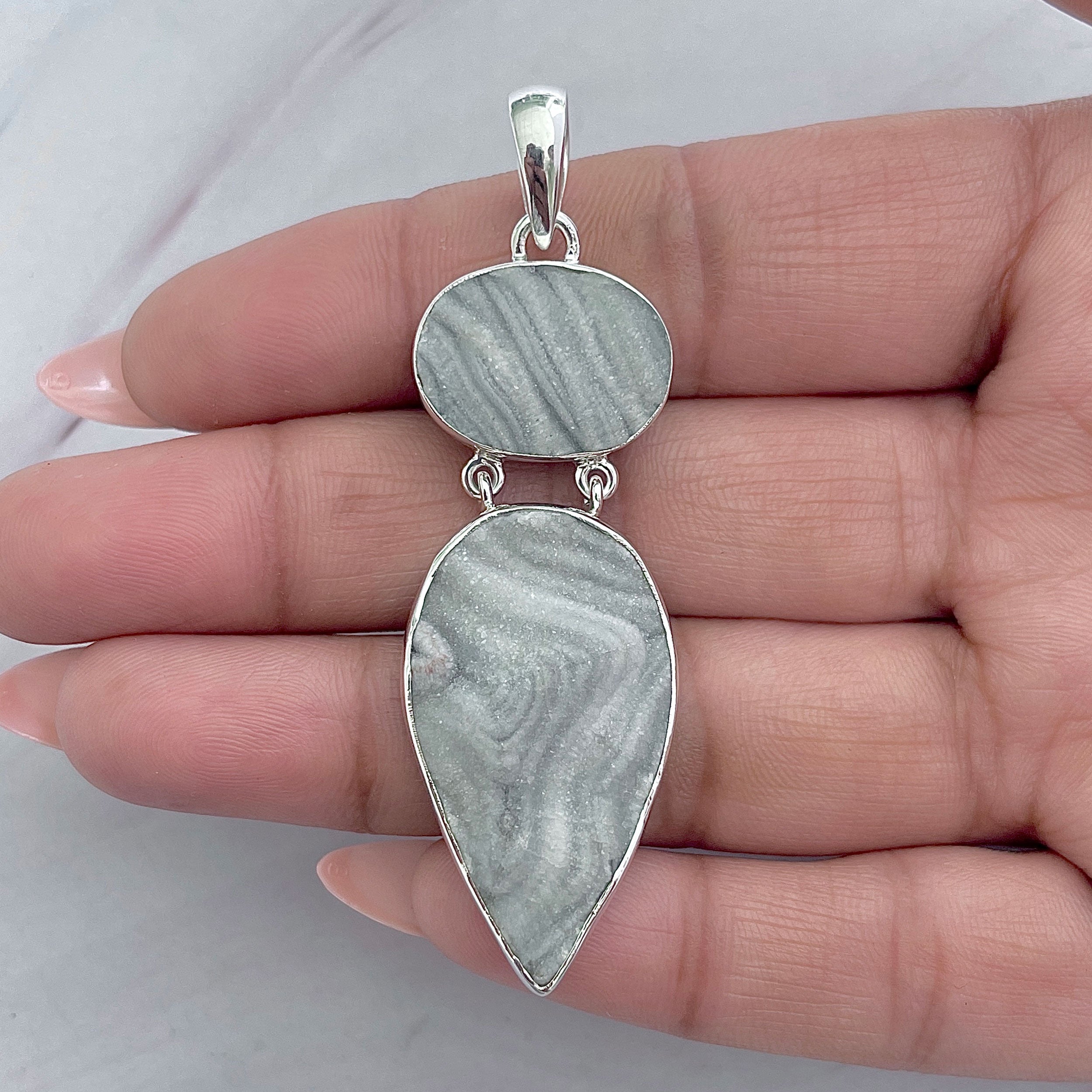 Desert Druzy Pendant-(DDZ-P-21.)