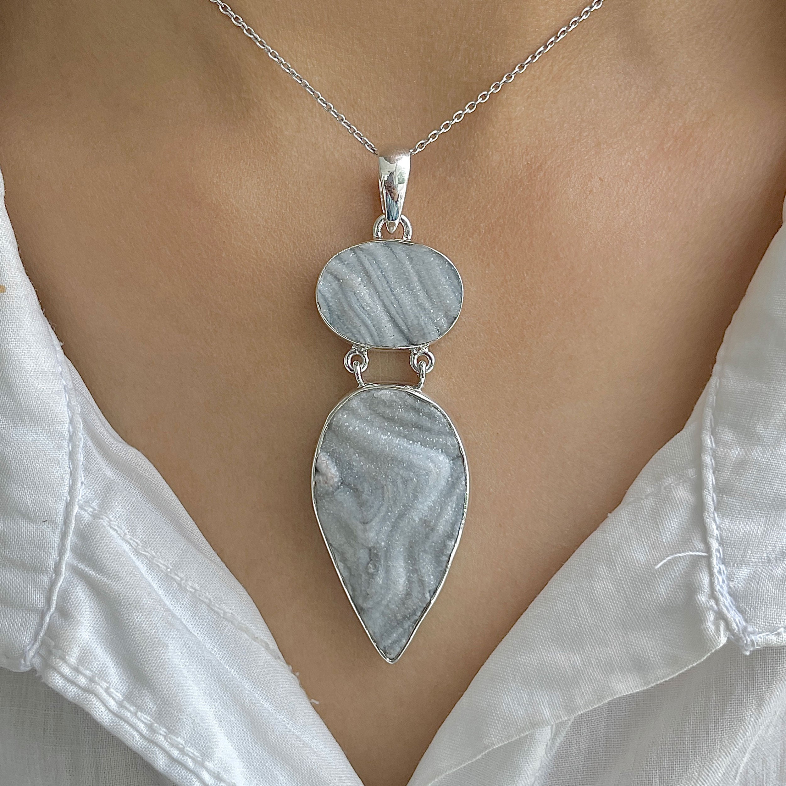 Desert Druzy Pendant-(DDZ-P-21.)