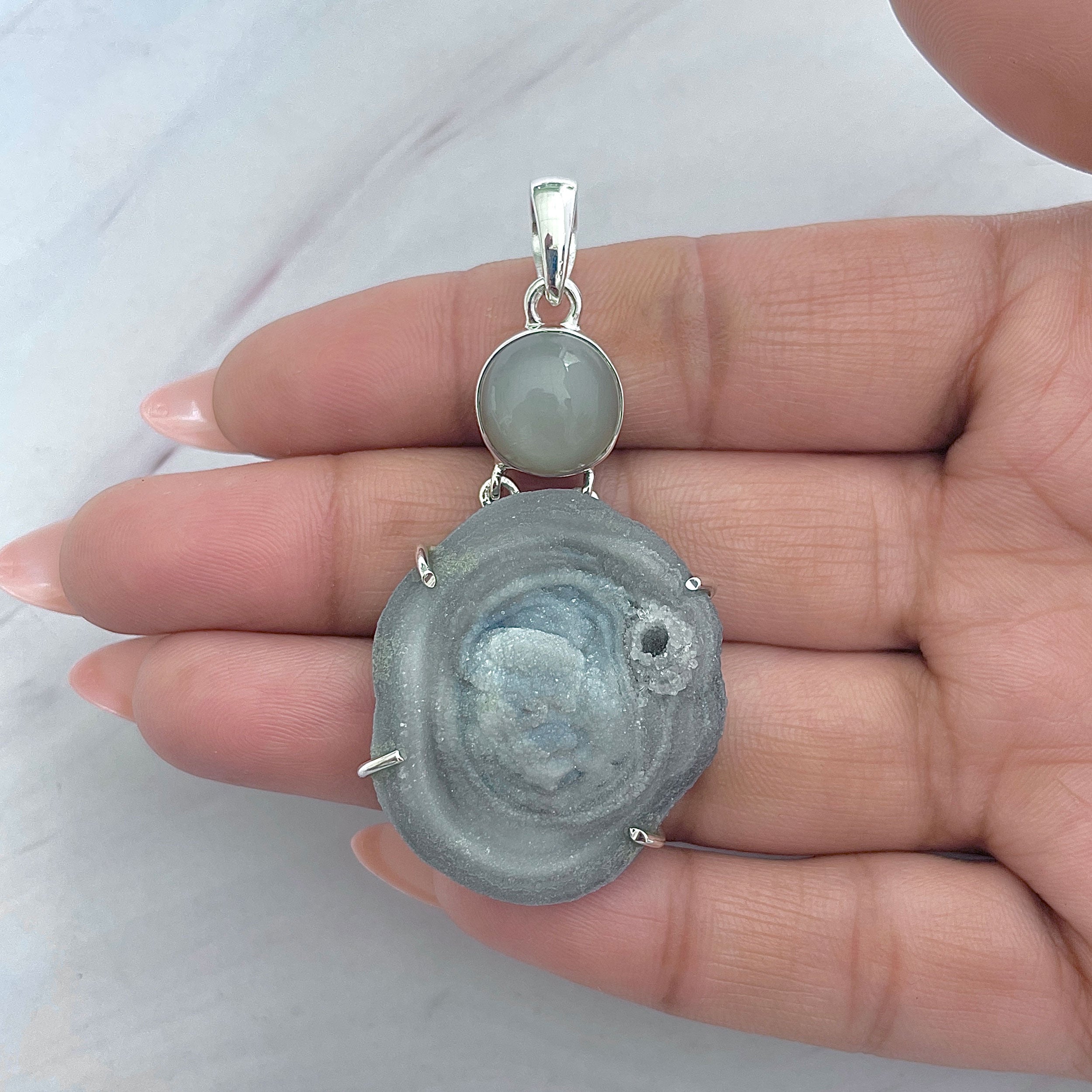 Desert Druzy Pendant-(DDZ-P-22.)