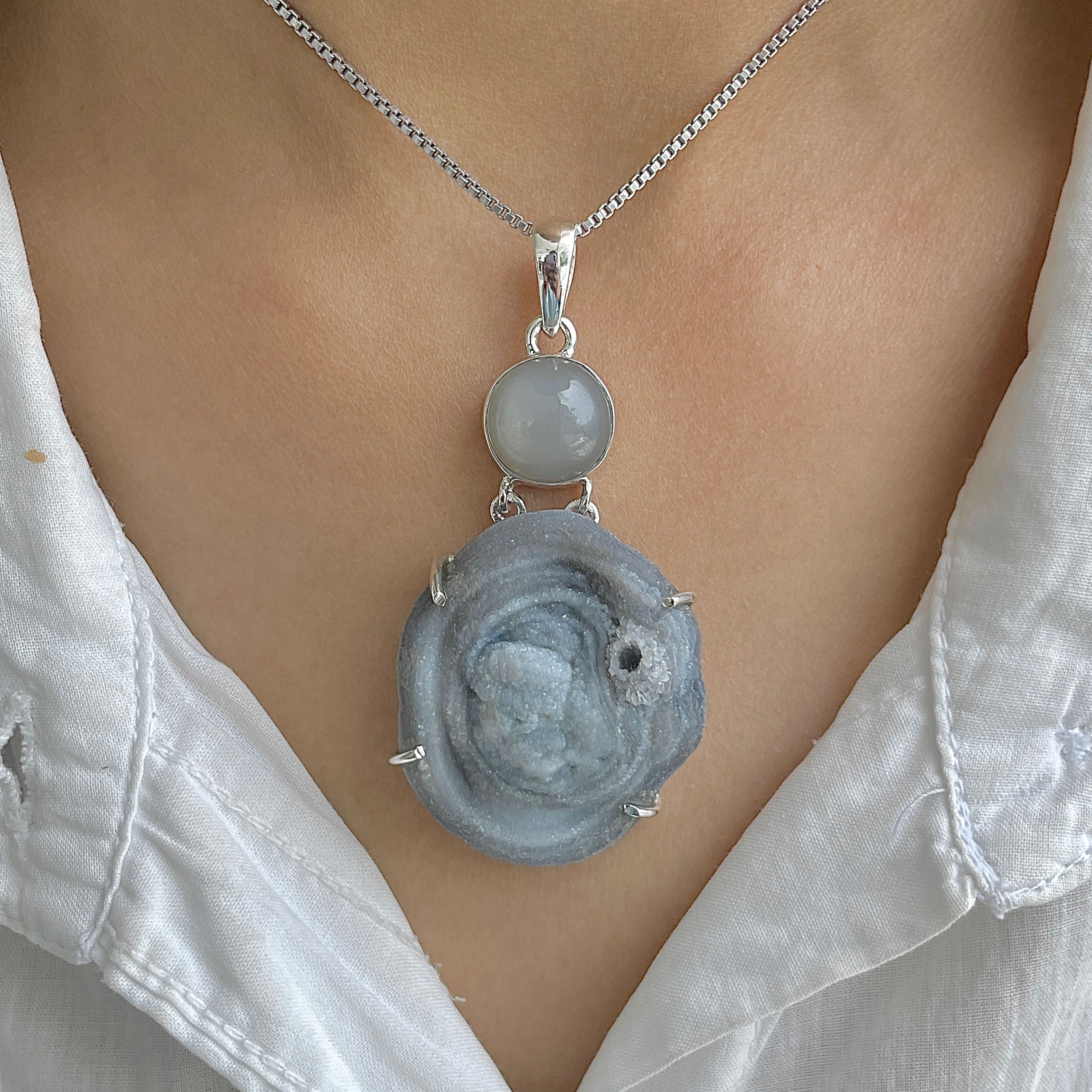 Desert Druzy Pendant-(DDZ-P-22.)