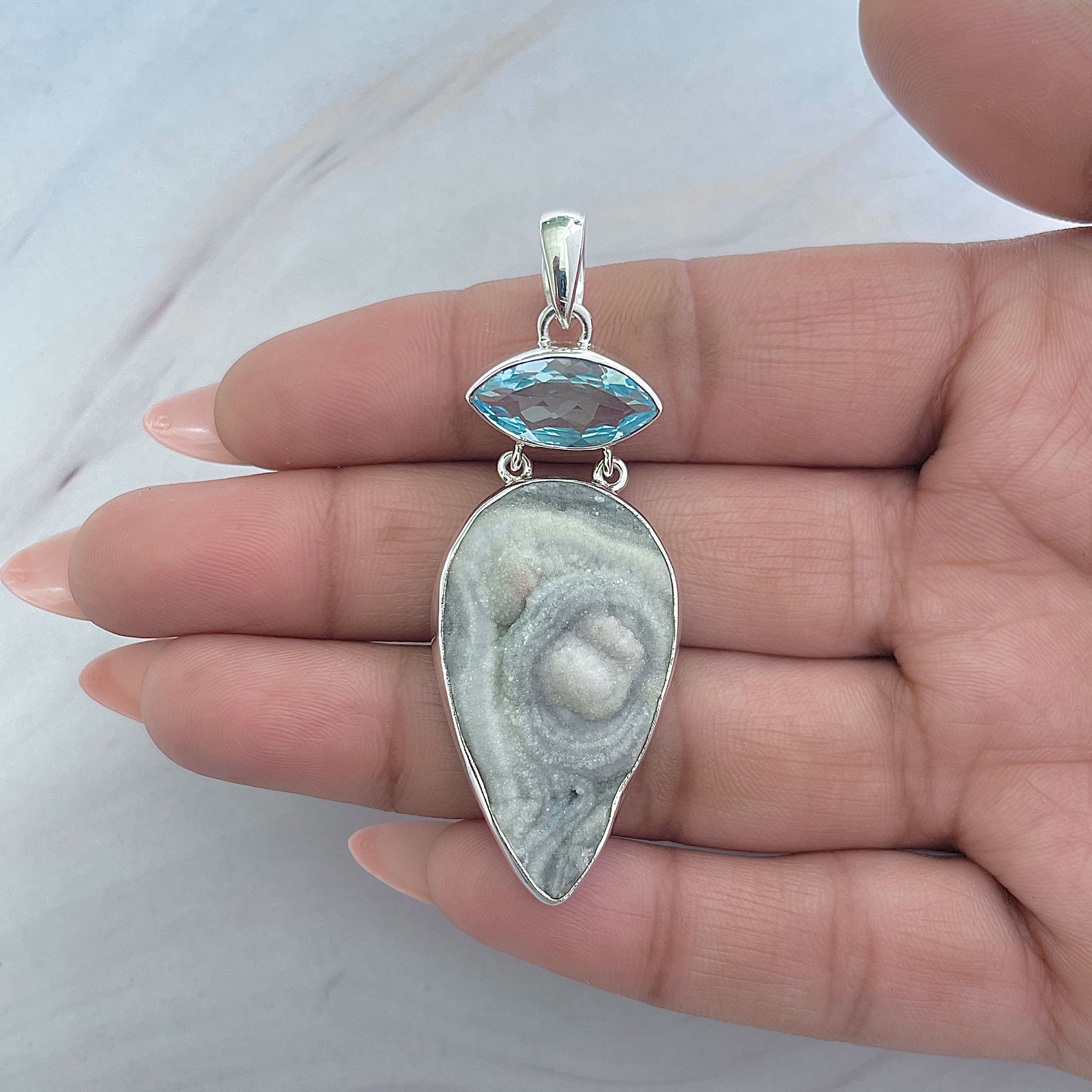 Desert Druzy Pendant-(DDZ-P-23.)