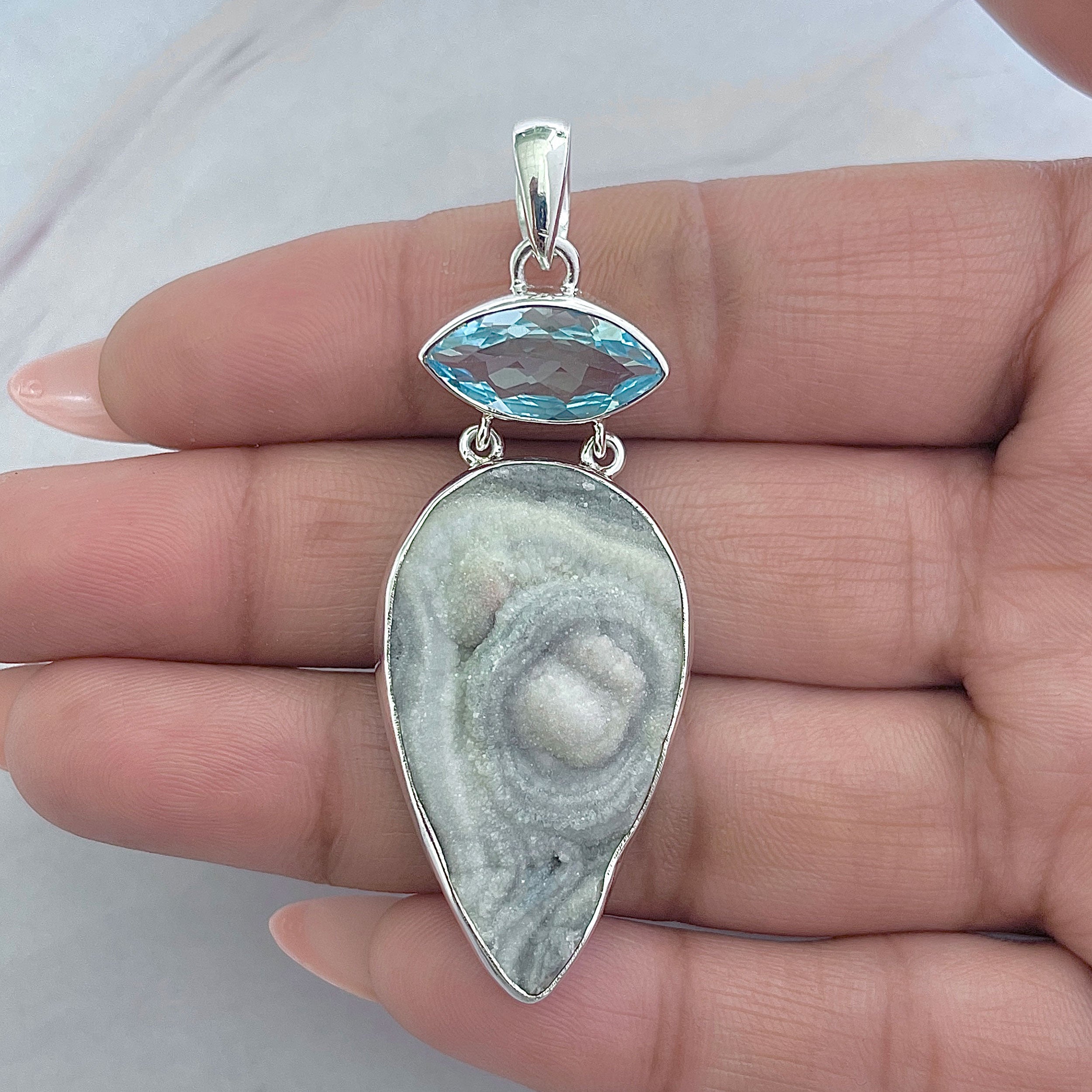 Desert Druzy Pendant-(DDZ-P-23.)