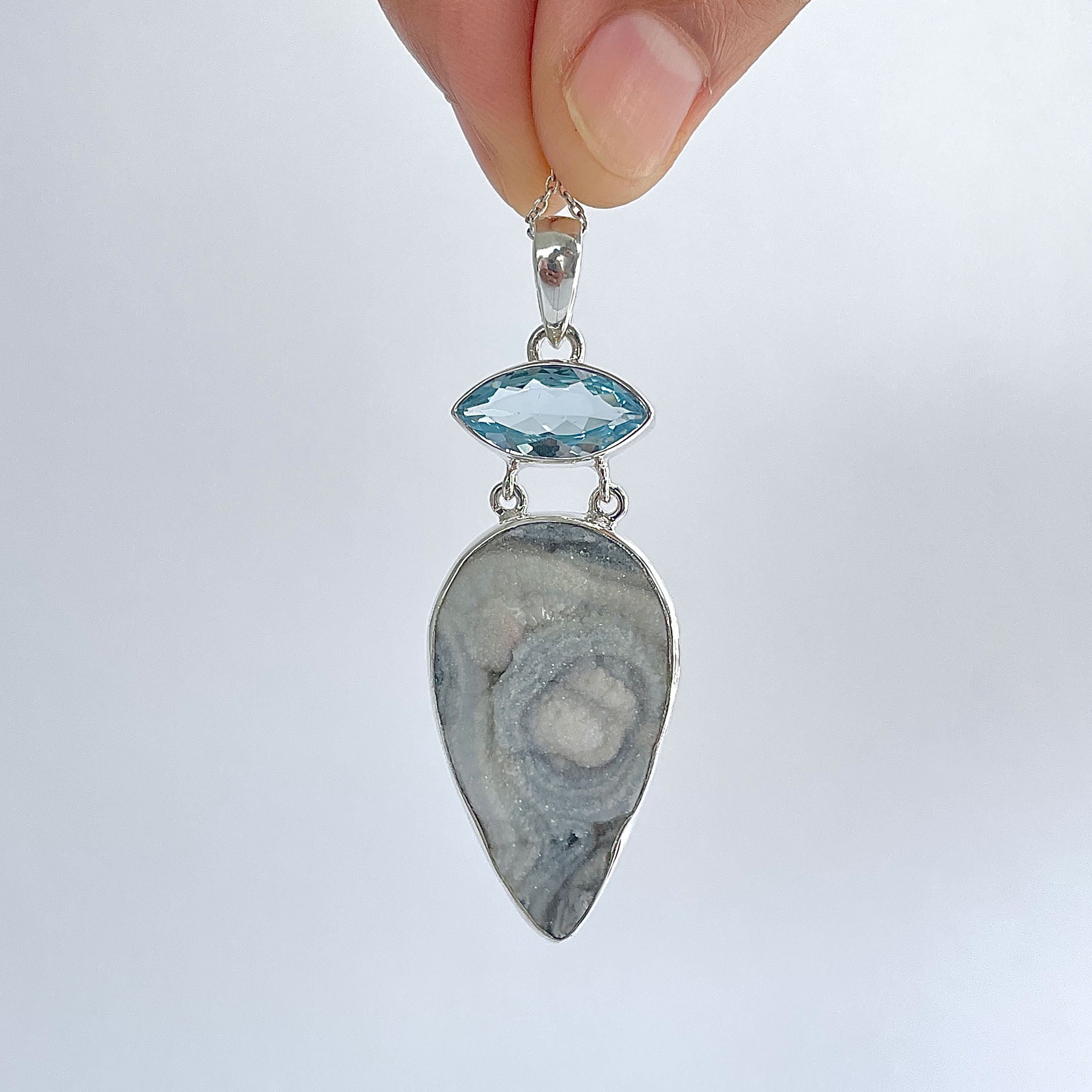 Desert Druzy Pendant-(DDZ-P-23.)