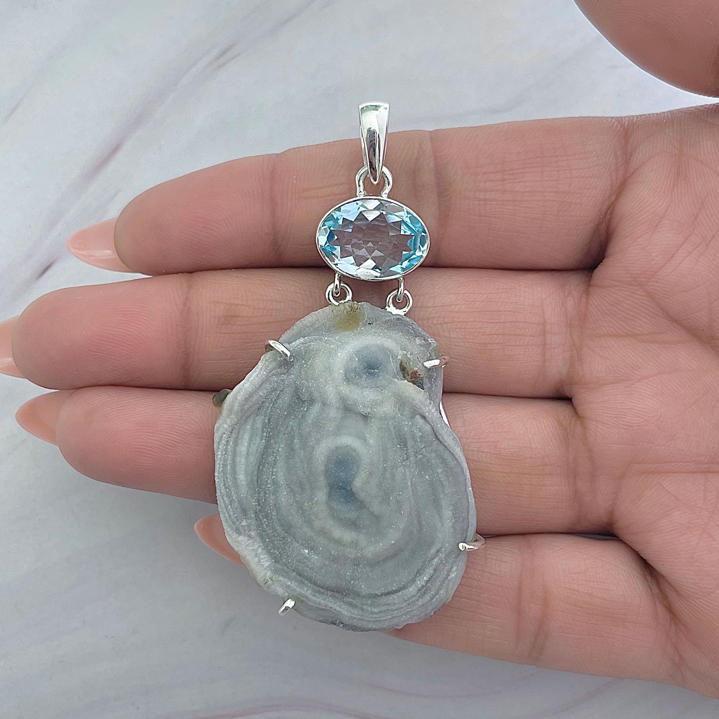 Desert Druzy Pendant-(DDZ-P-24.)