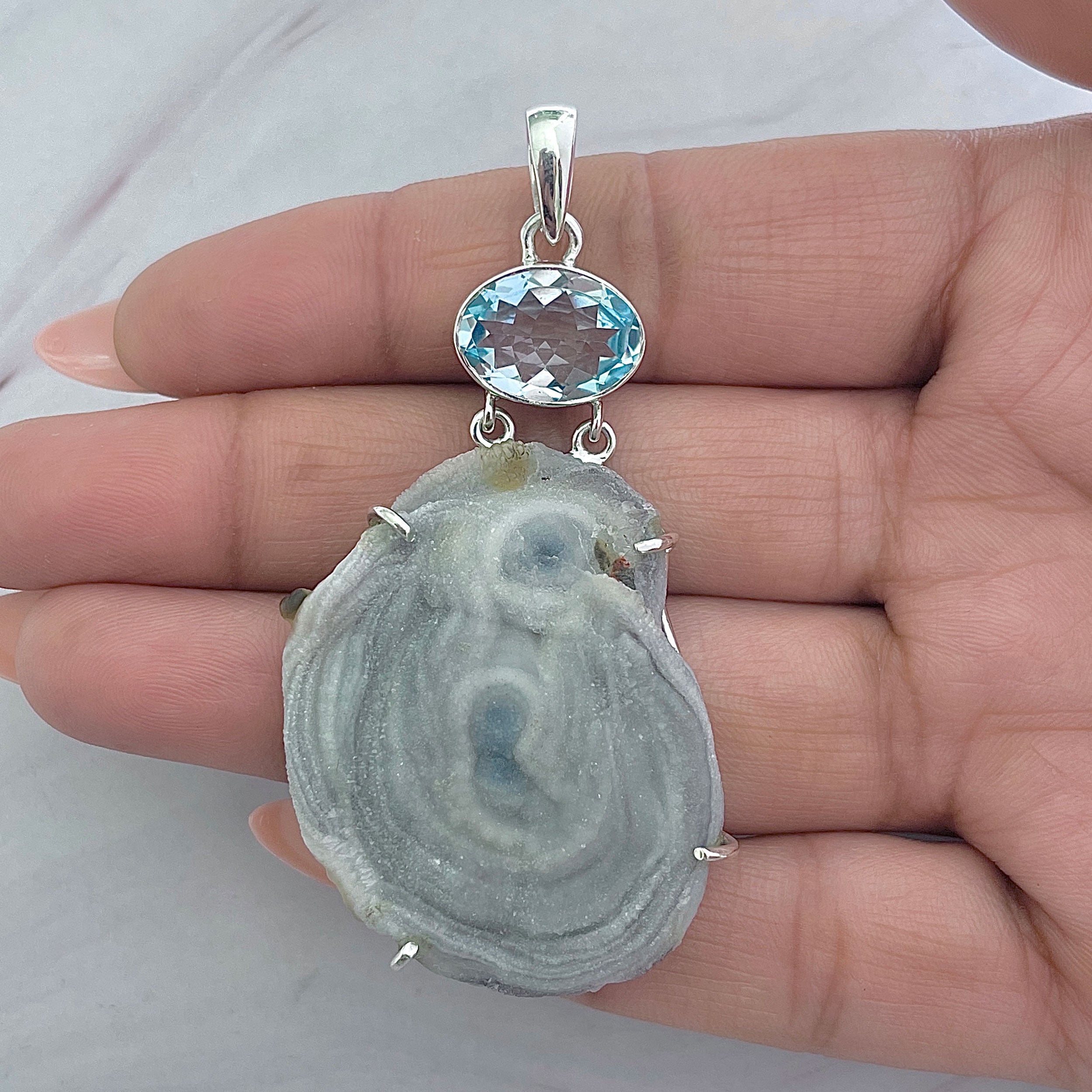 Desert Druzy Pendant-(DDZ-P-24.)