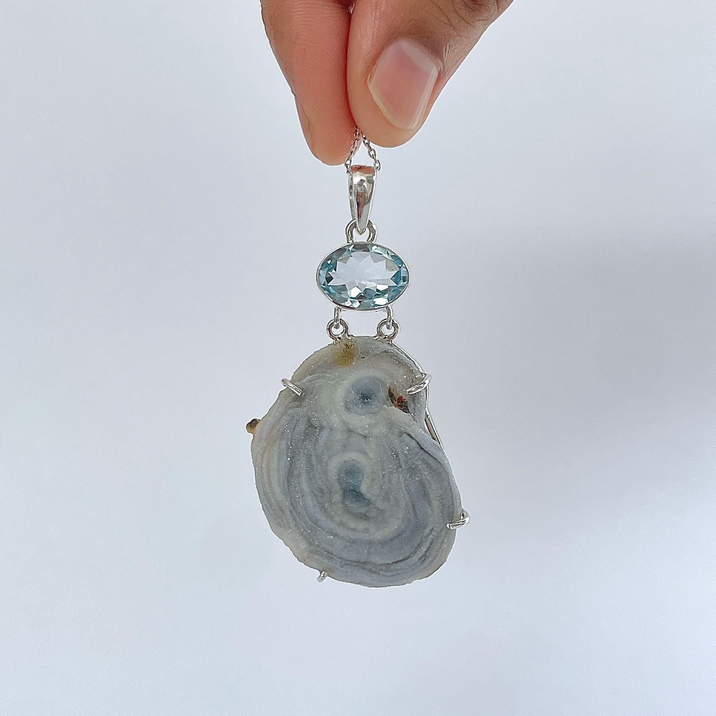 Desert Druzy Pendant-(DDZ-P-24.)