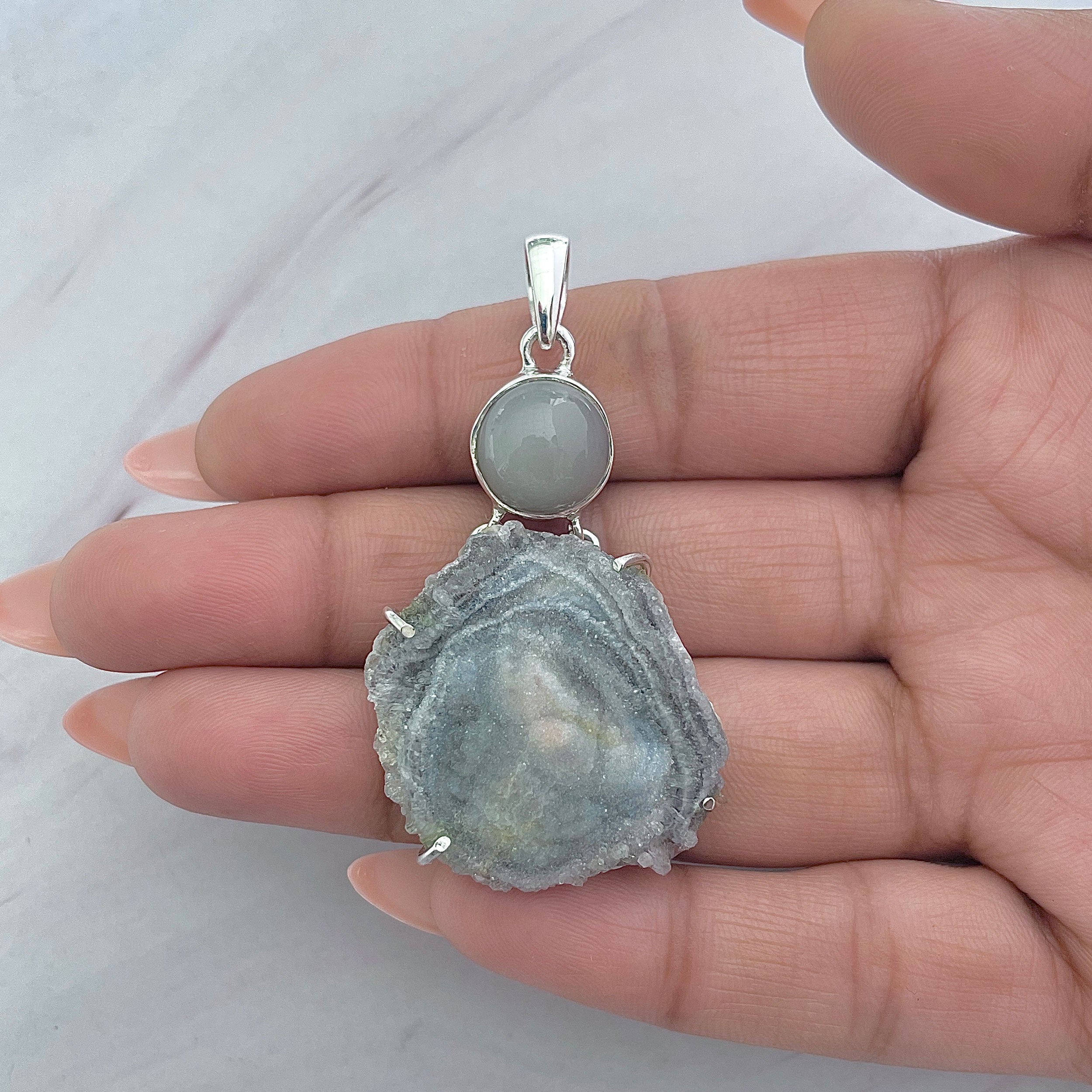 Desert Druzy Pendant-(DDZ-P-25.)