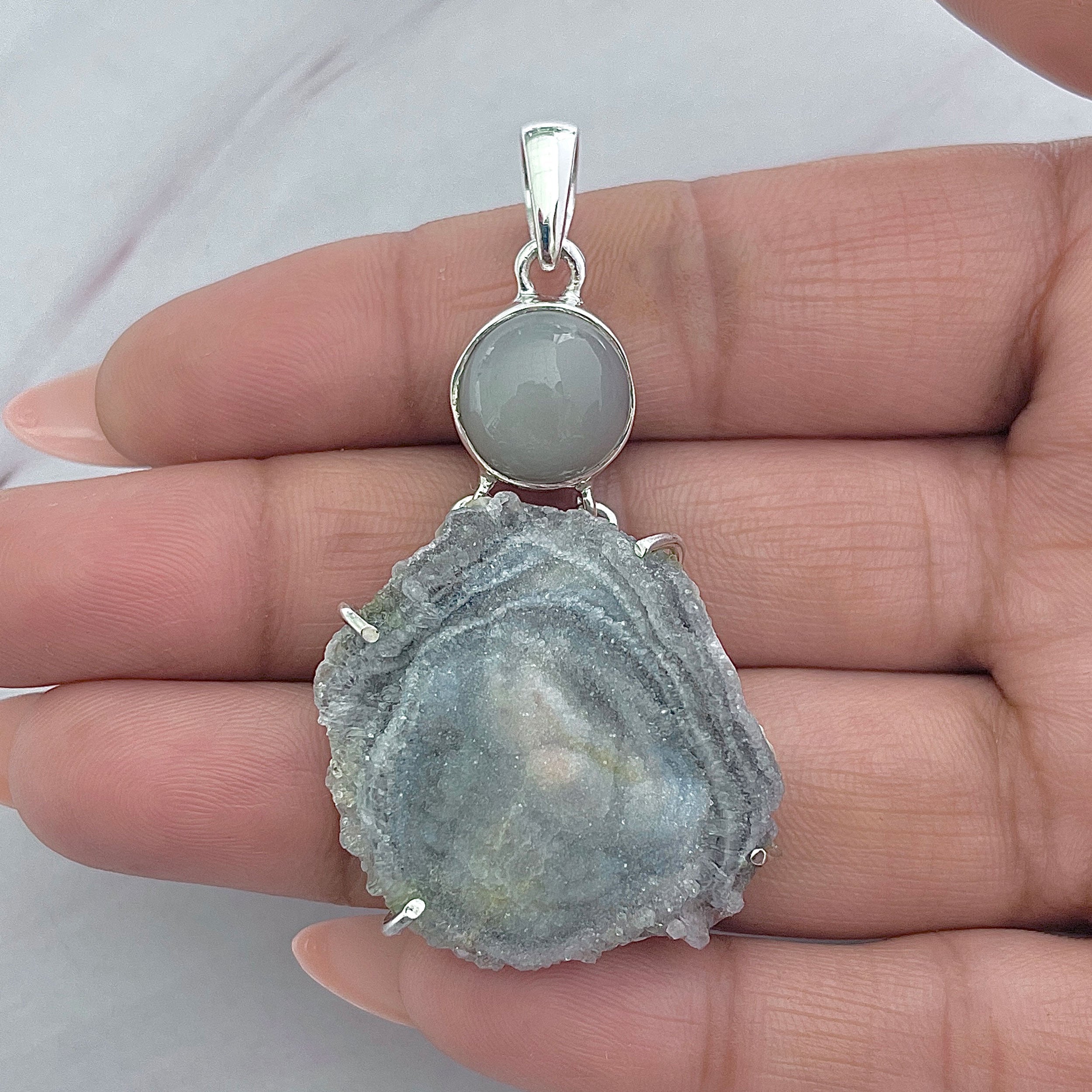 Desert Druzy Pendant-(DDZ-P-25.)