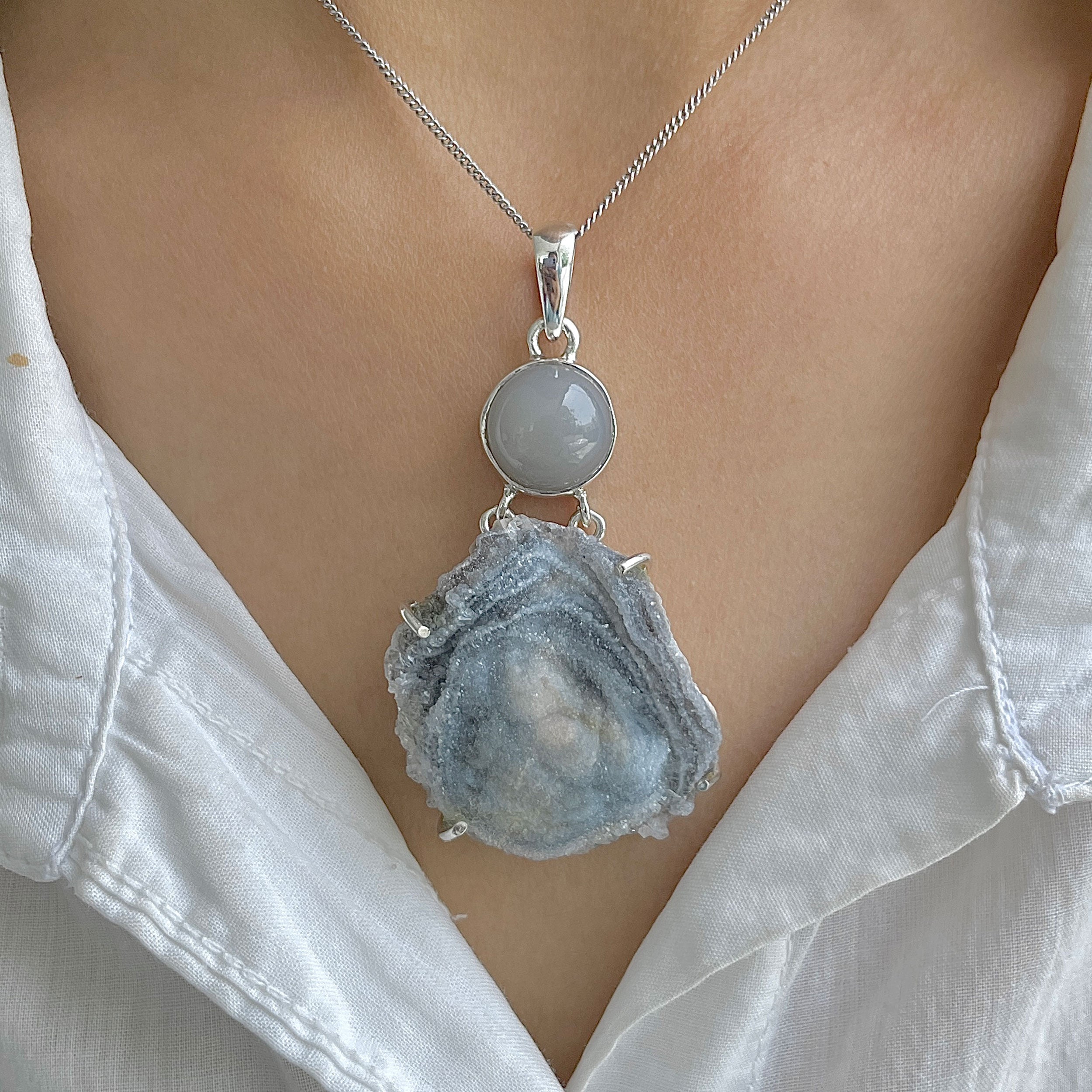 Desert Druzy Pendant-(DDZ-P-25.)