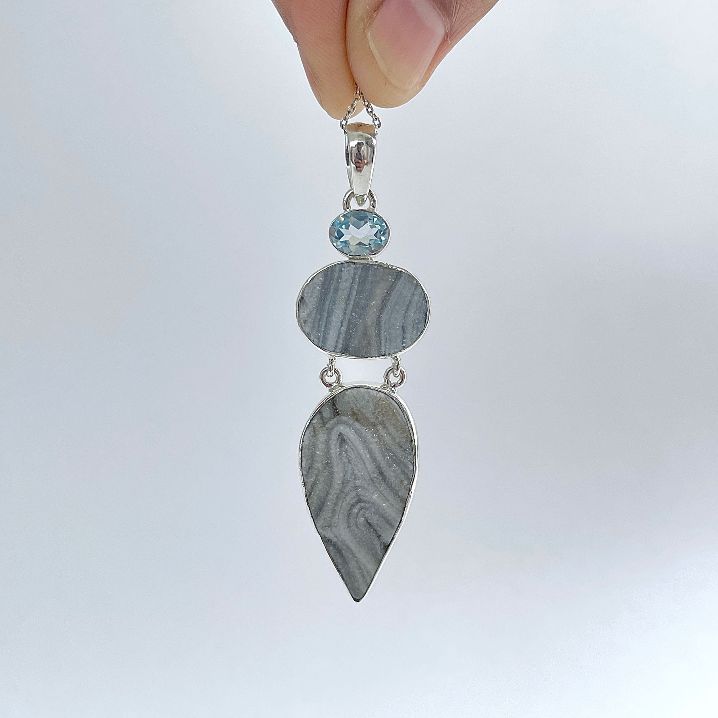 Desert Druzy Pendant-(DDZ-P-26.)