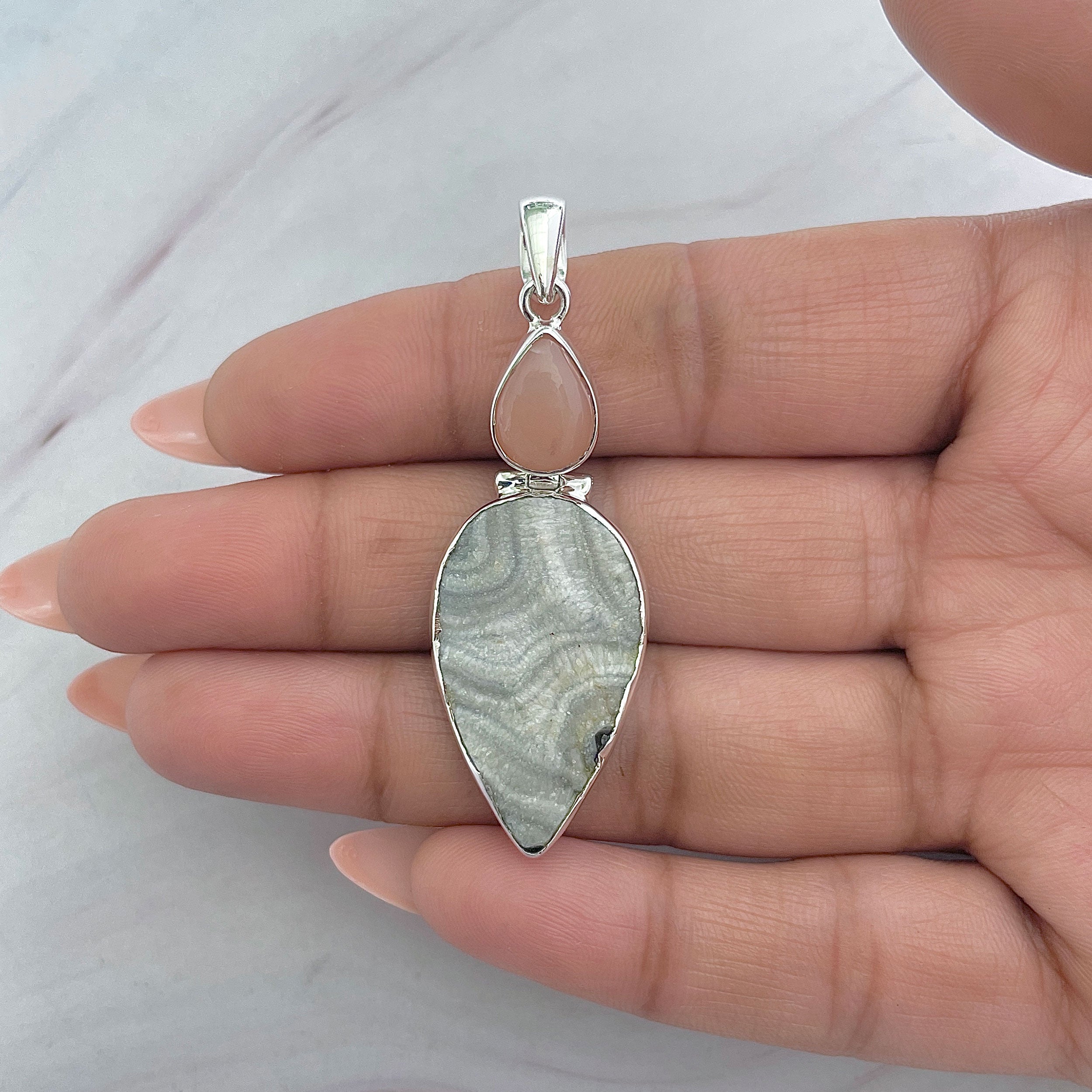 Desert Druzy Pendant-(DDZ-P-27.)