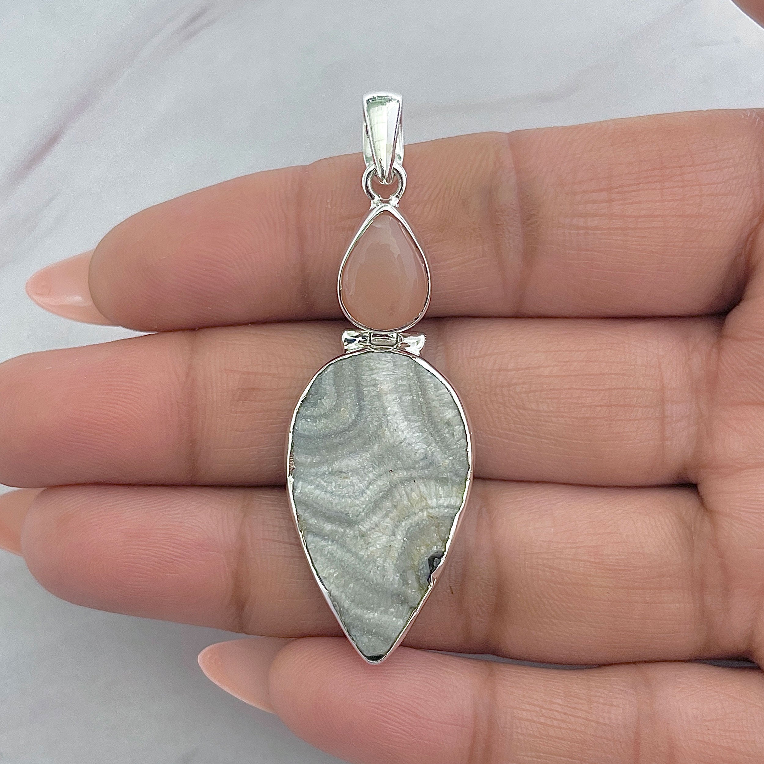 Desert Druzy Pendant-(DDZ-P-27.)