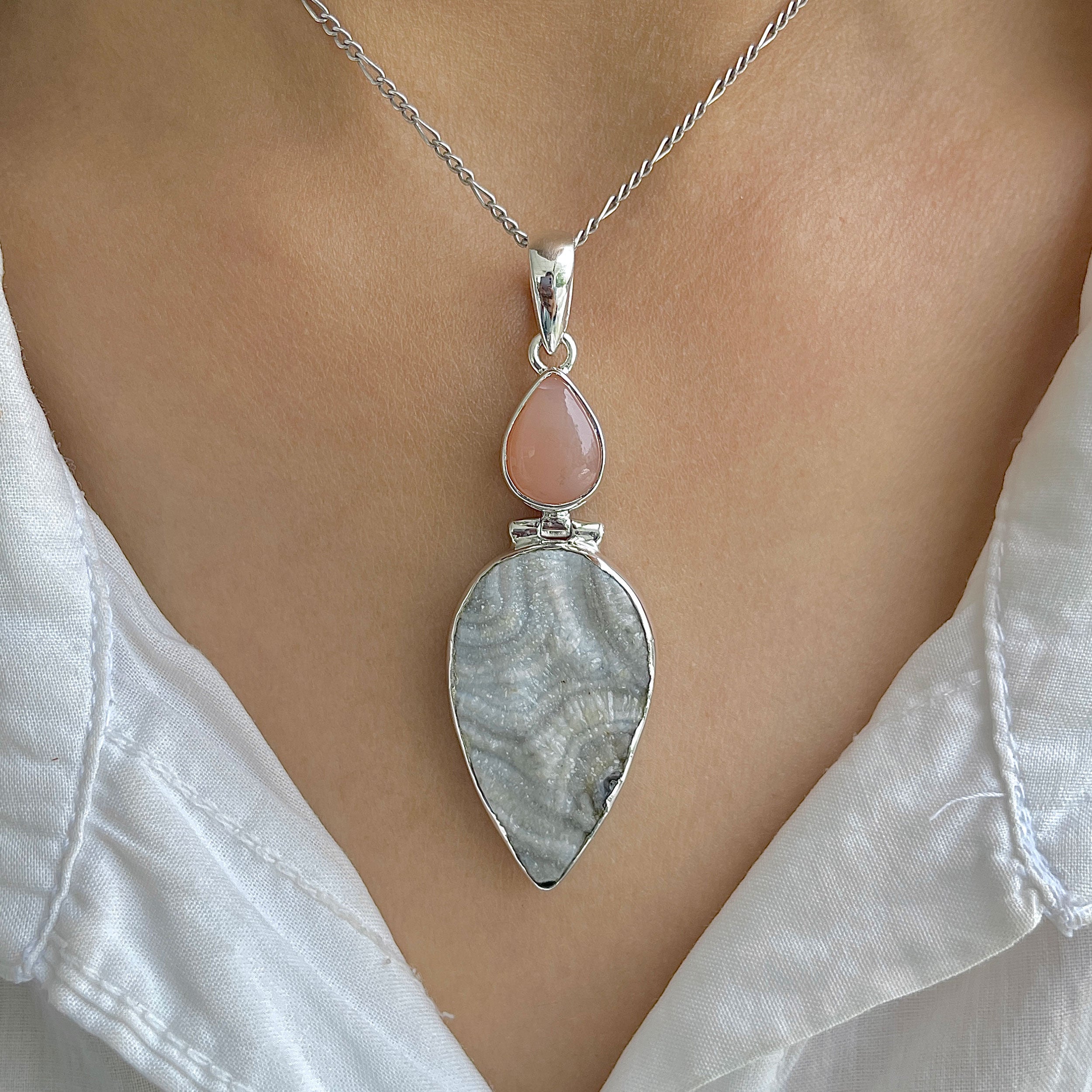 Desert Druzy Pendant-(DDZ-P-27.)
