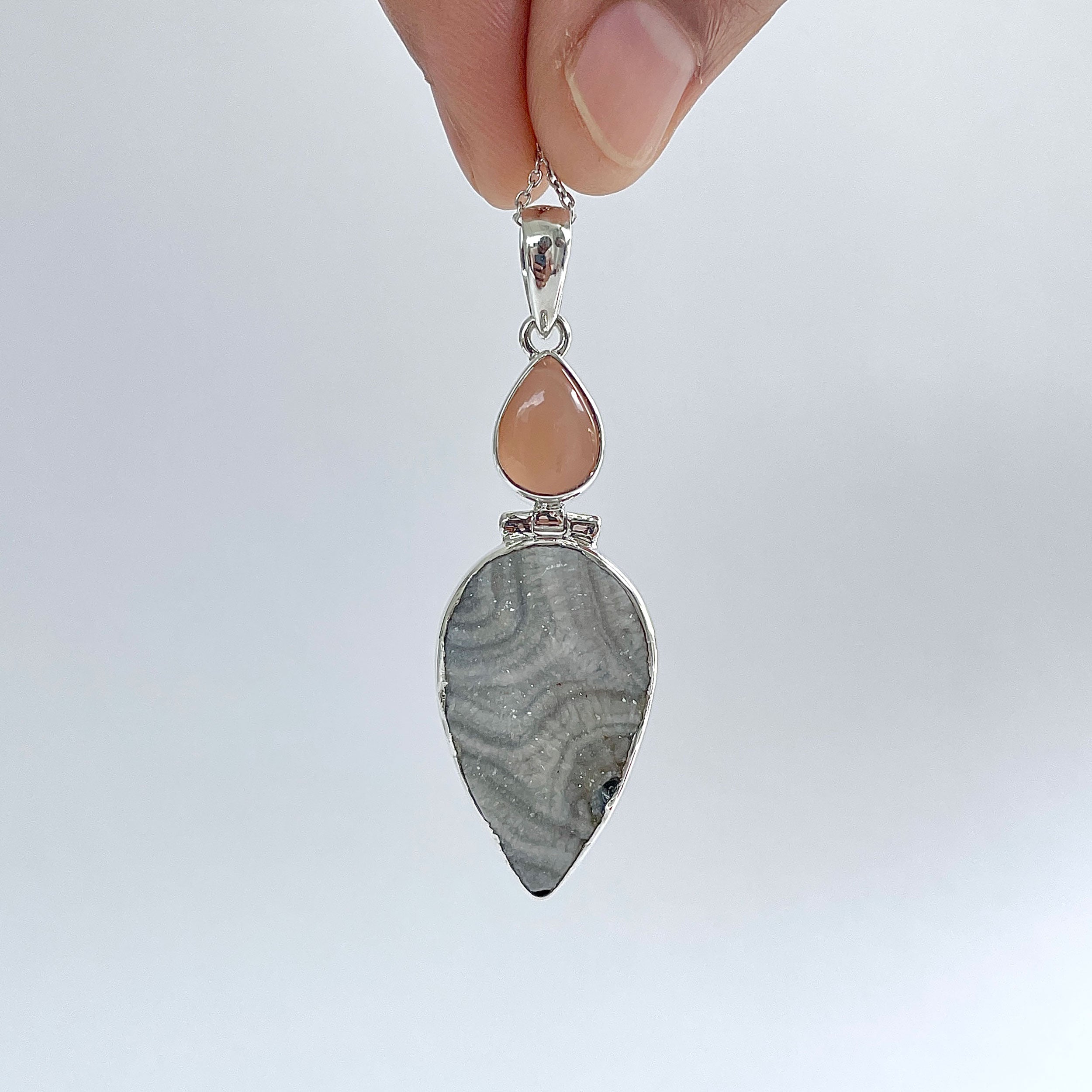 Desert Druzy Pendant-(DDZ-P-27.)
