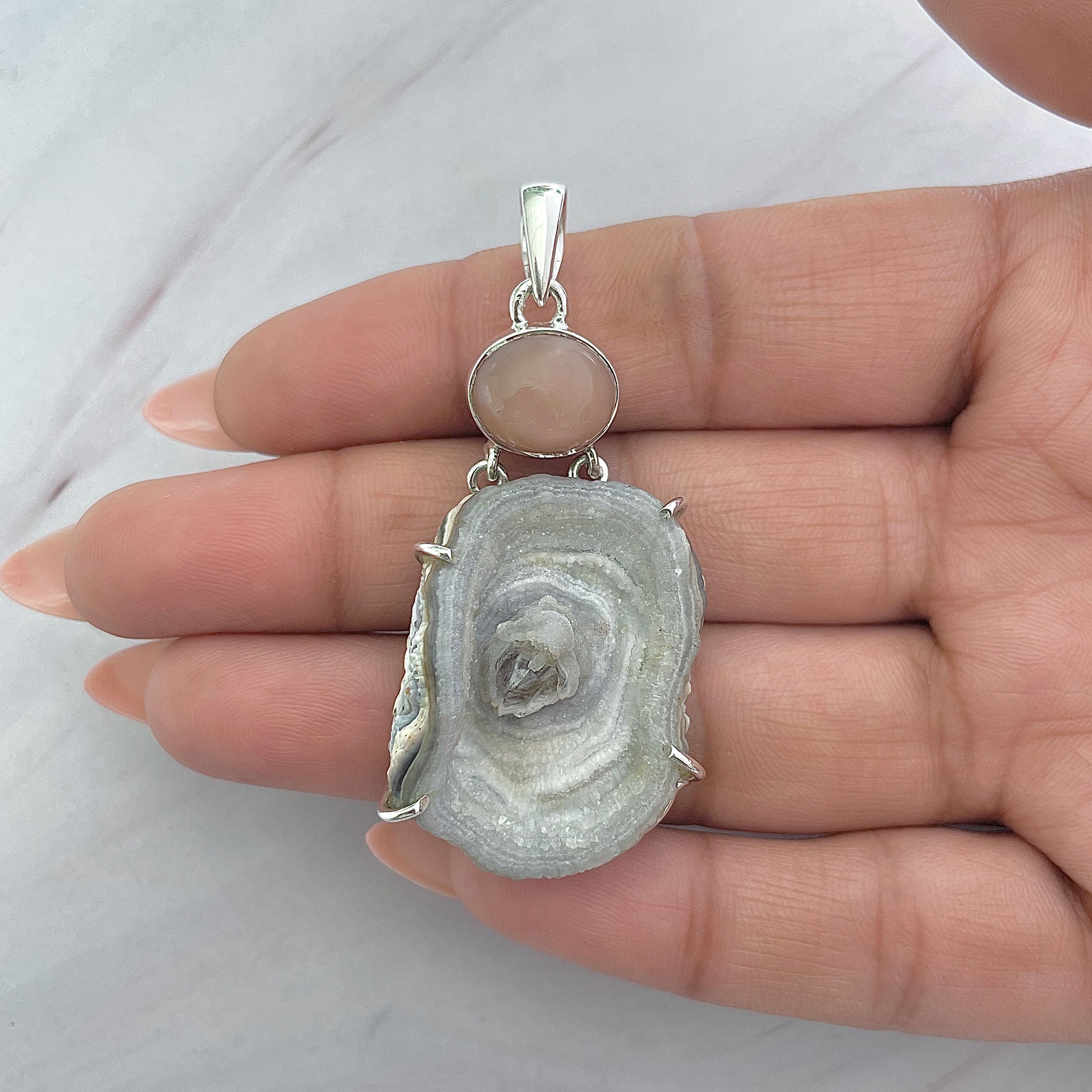 Desert Druzy Pendant-(DDZ-P-28.)