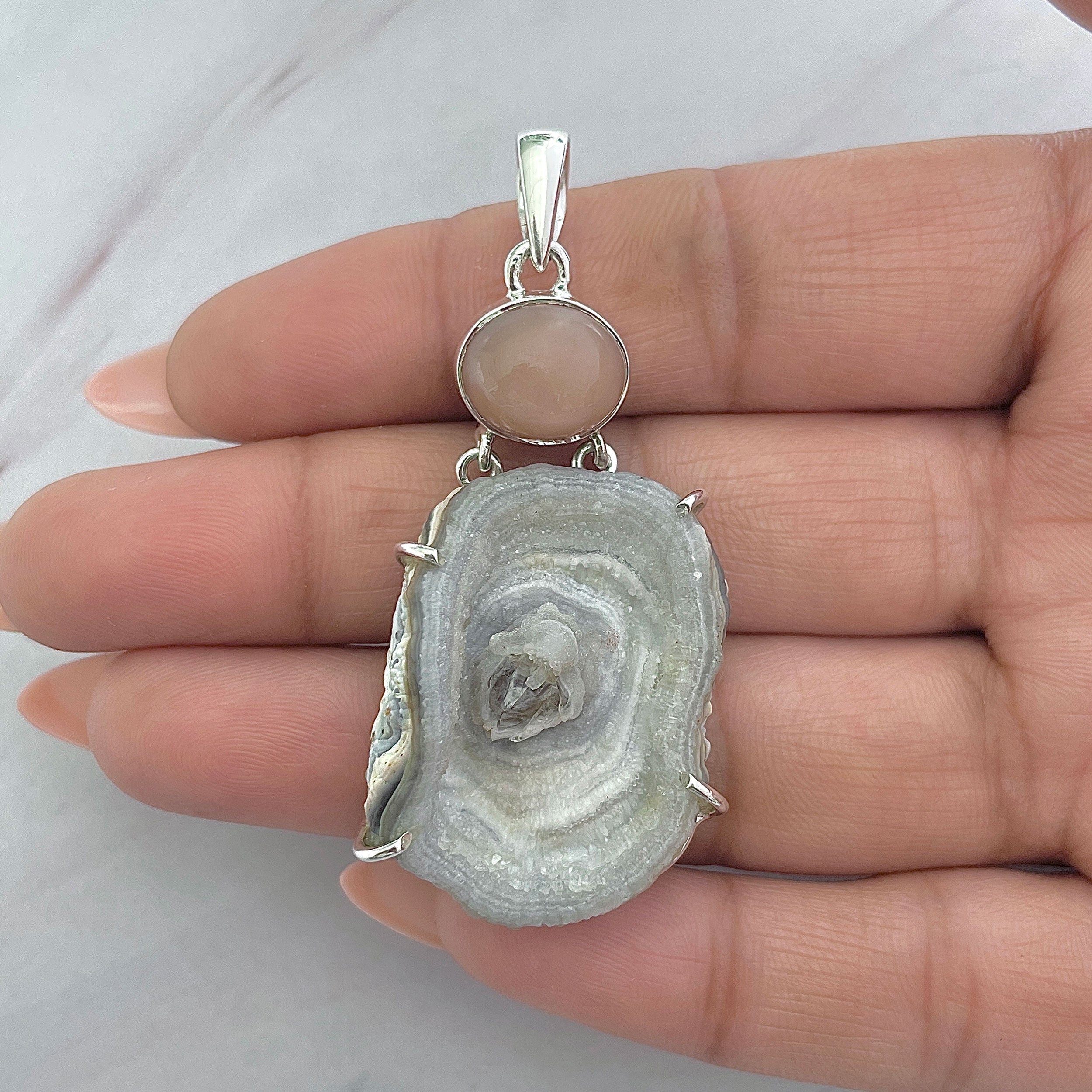 Desert Druzy Pendant-(DDZ-P-28.)