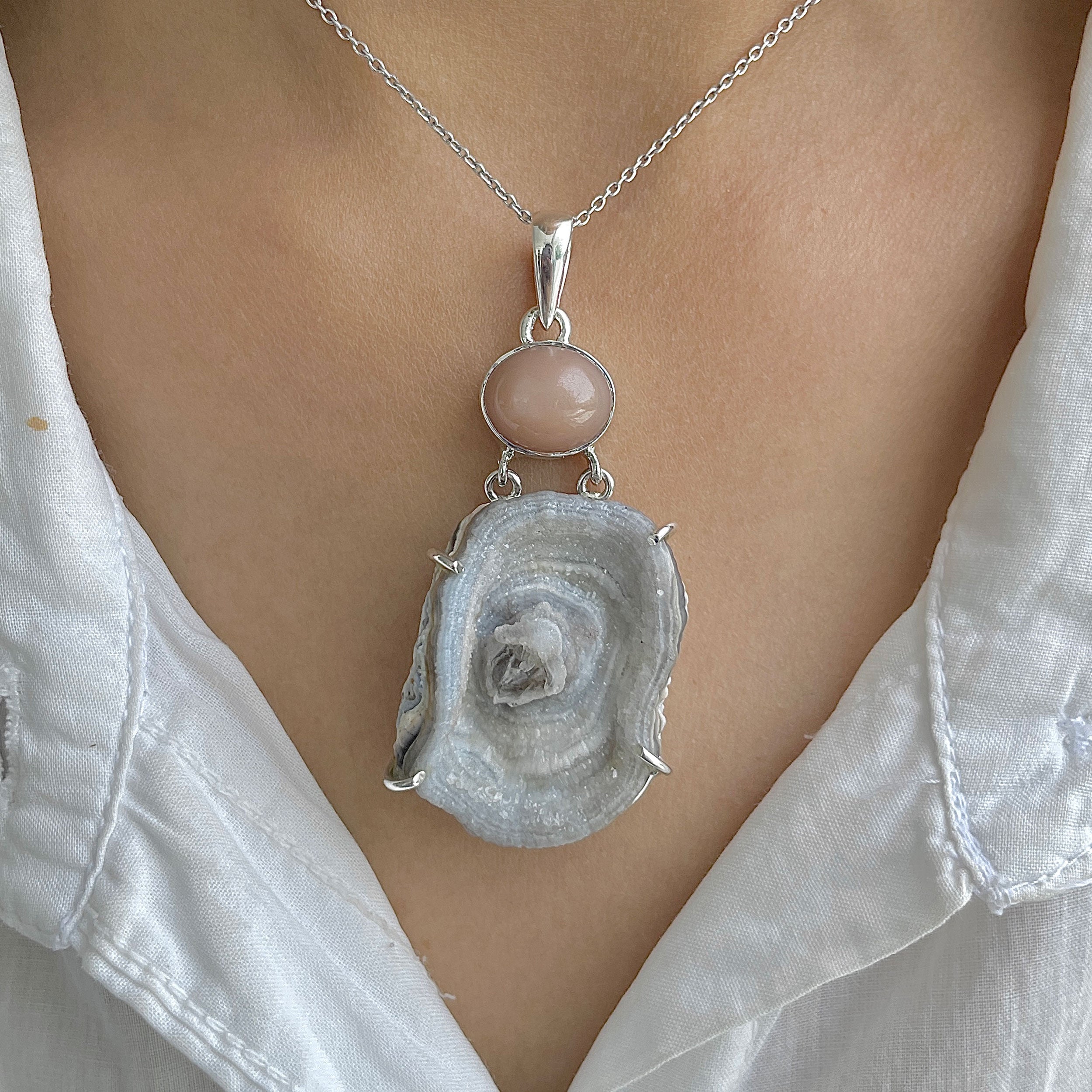 Desert Druzy Pendant-(DDZ-P-28.)