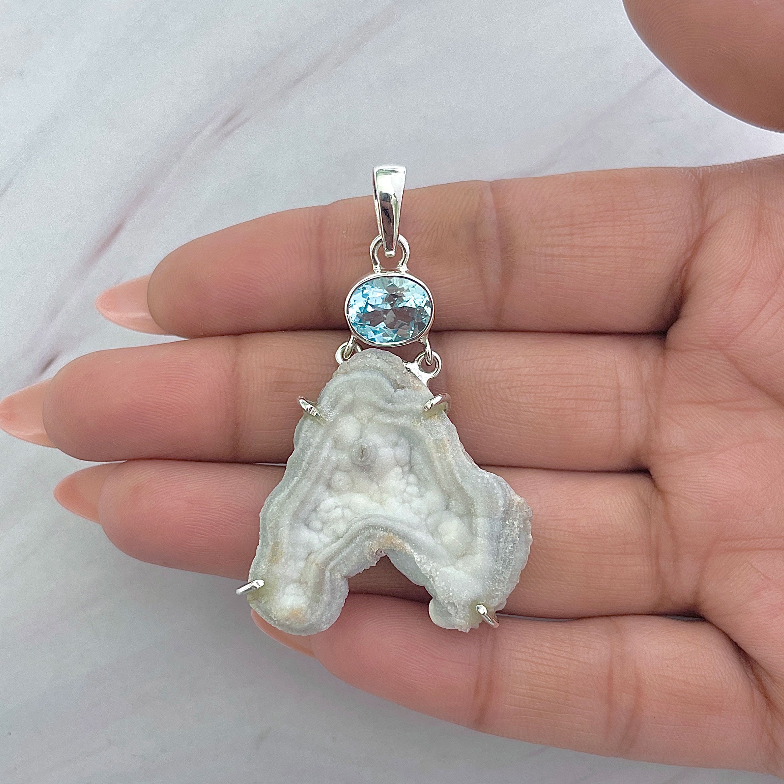 Desert Druzy Pendant-(DDZ-P-29.)