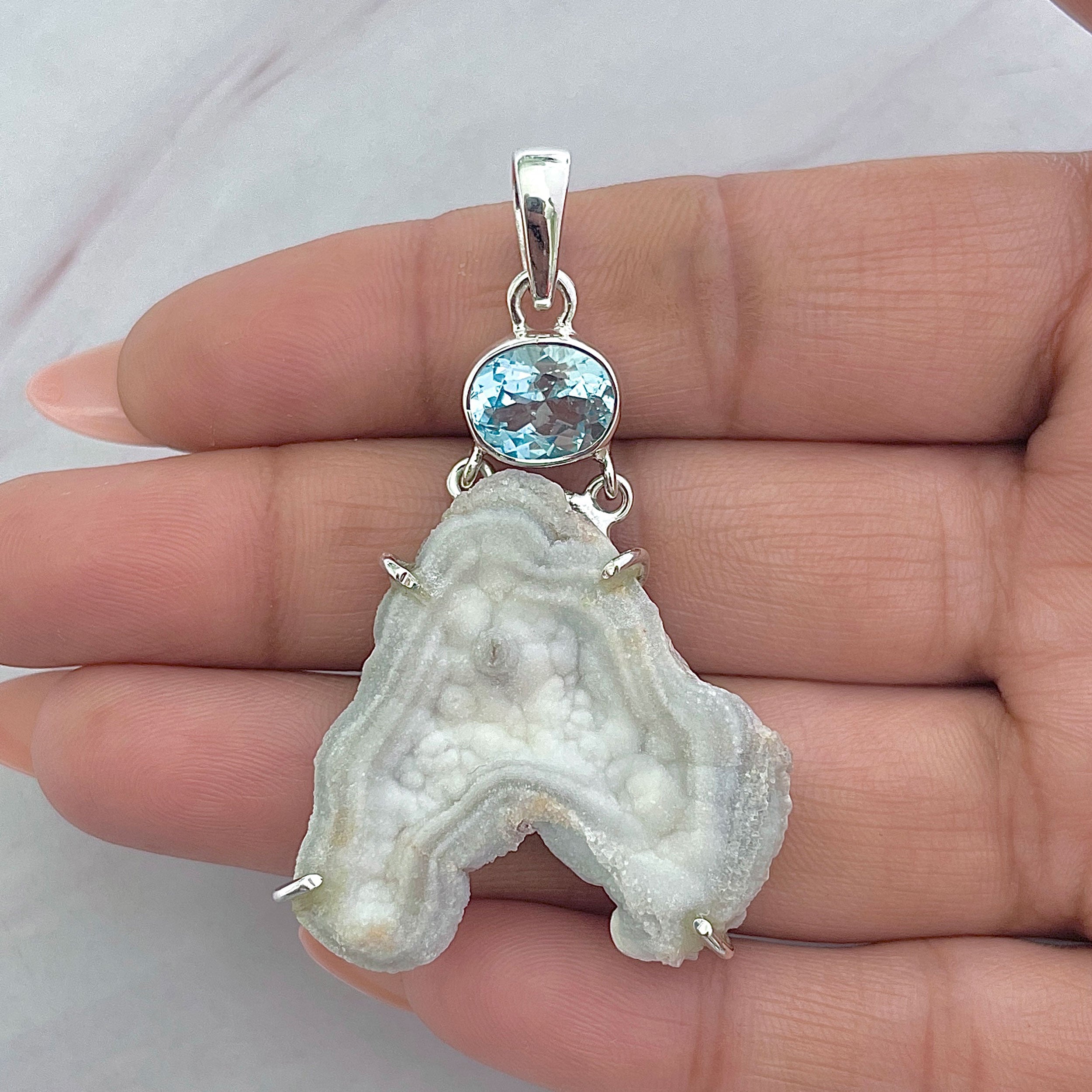 Desert Druzy Pendant-(DDZ-P-29.)