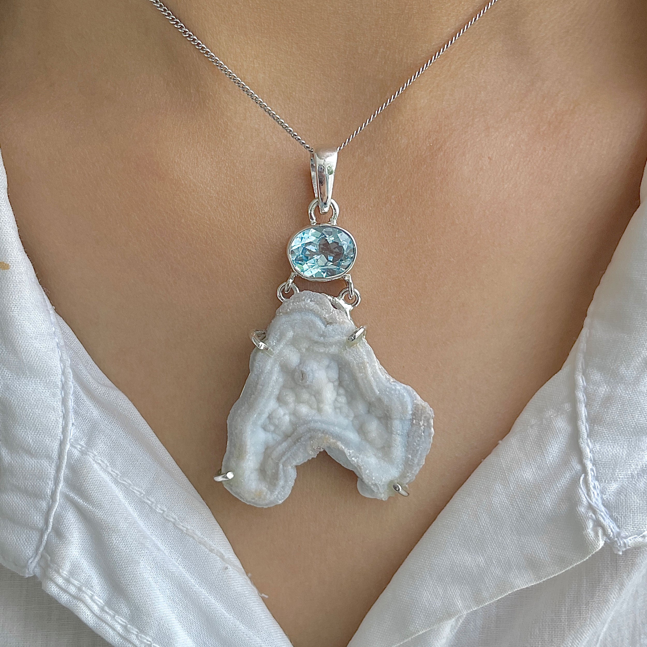 Desert Druzy Pendant-(DDZ-P-29.)