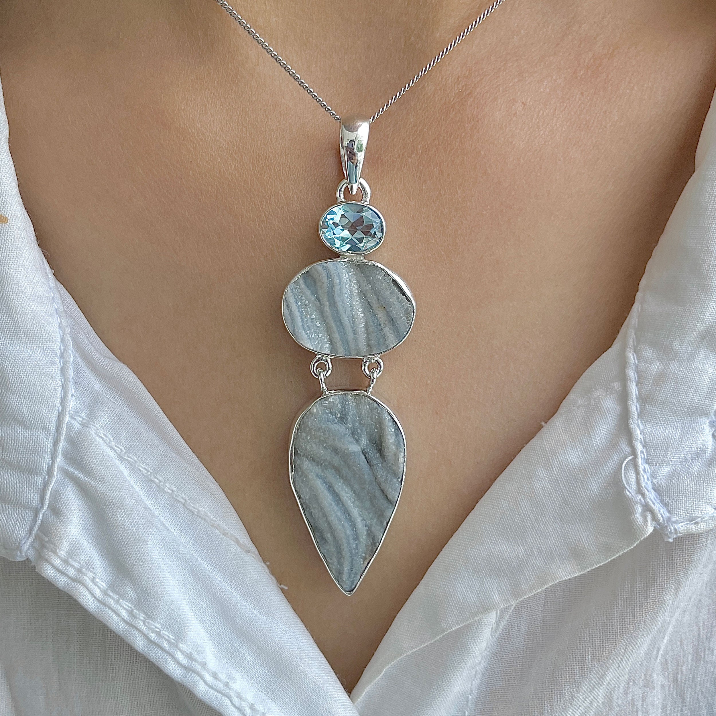 Desert Druzy Pendant-(DDZ-P-30.)