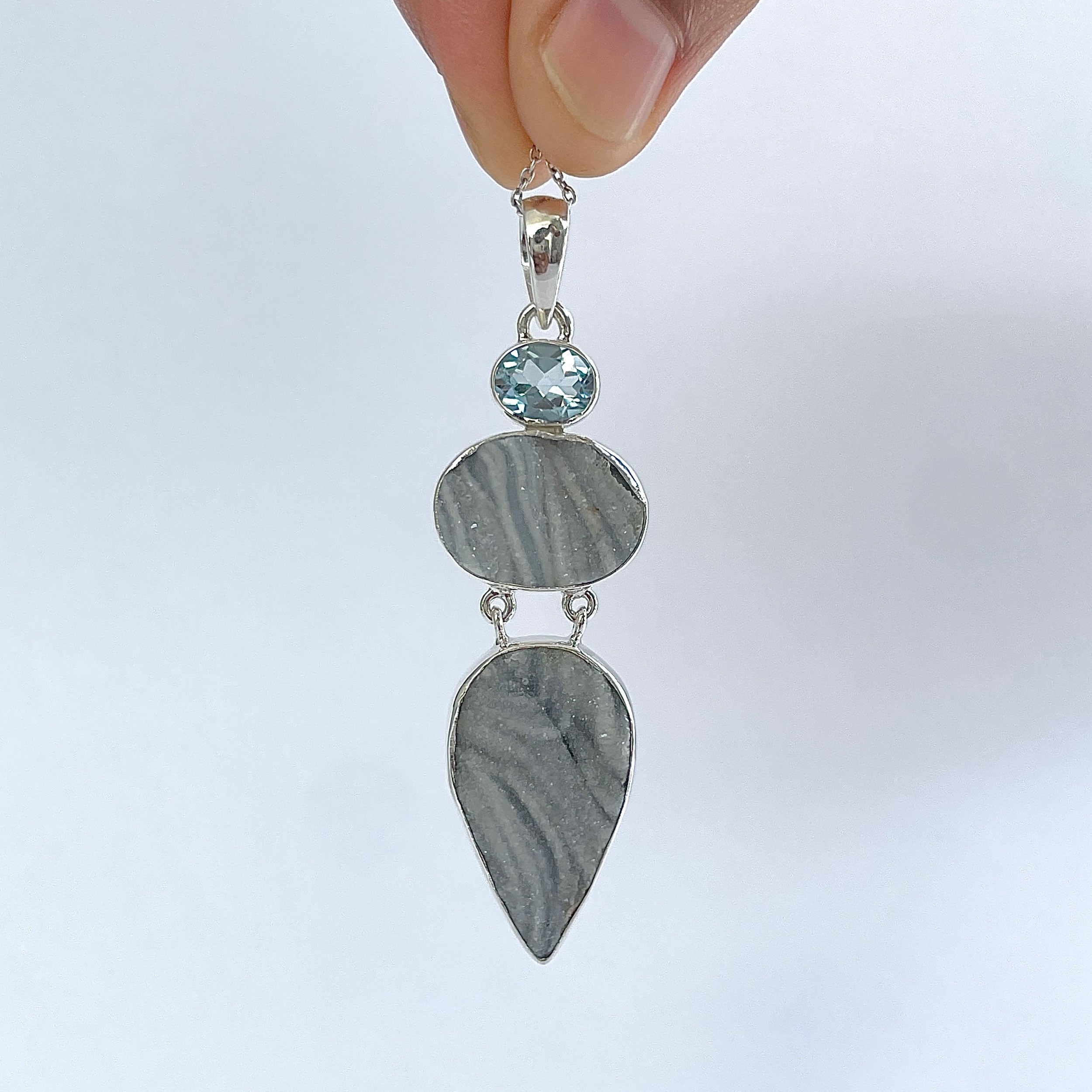 Desert Druzy Pendant-(DDZ-P-30.)