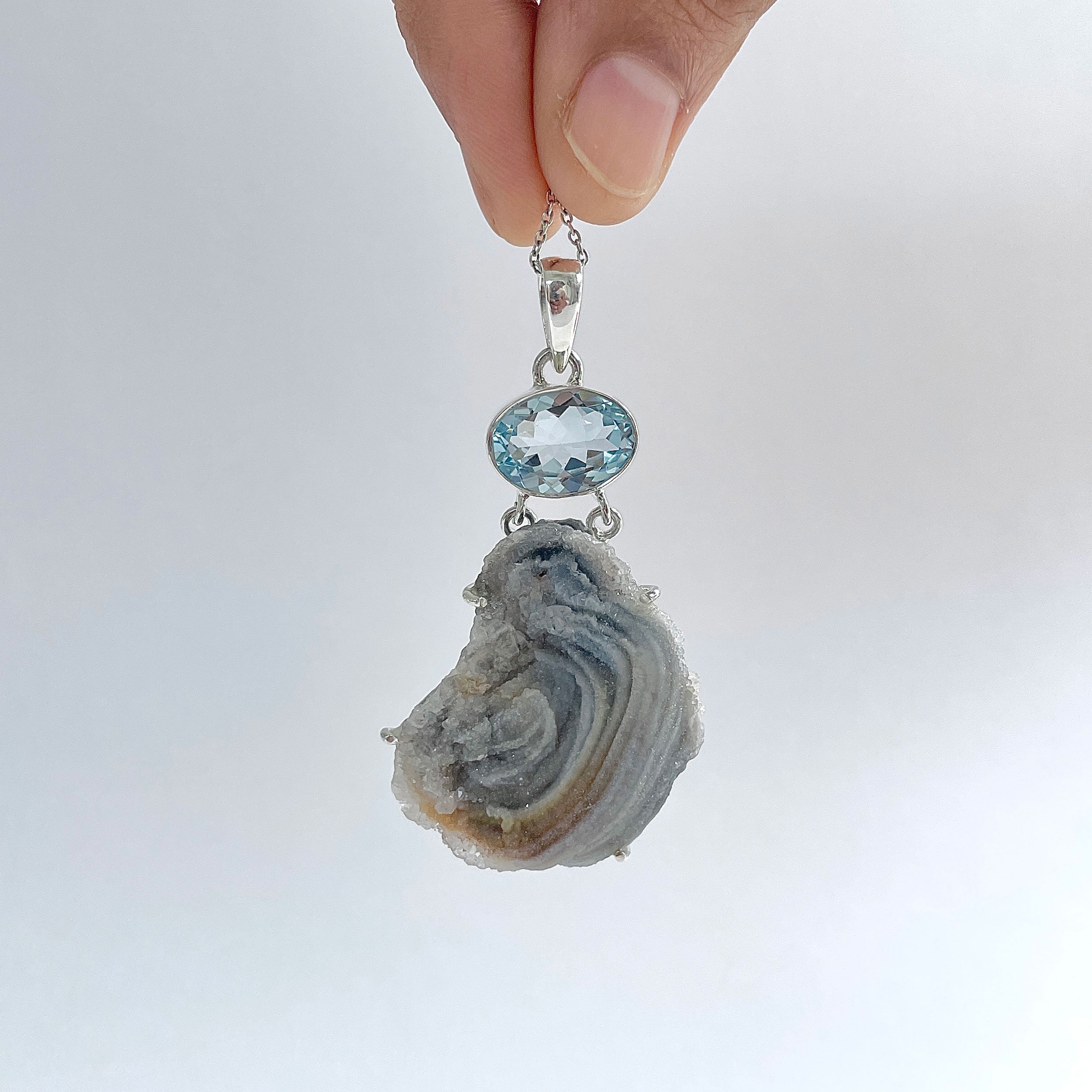 Desert Druzy Pendant-(DDZ-P-31.)