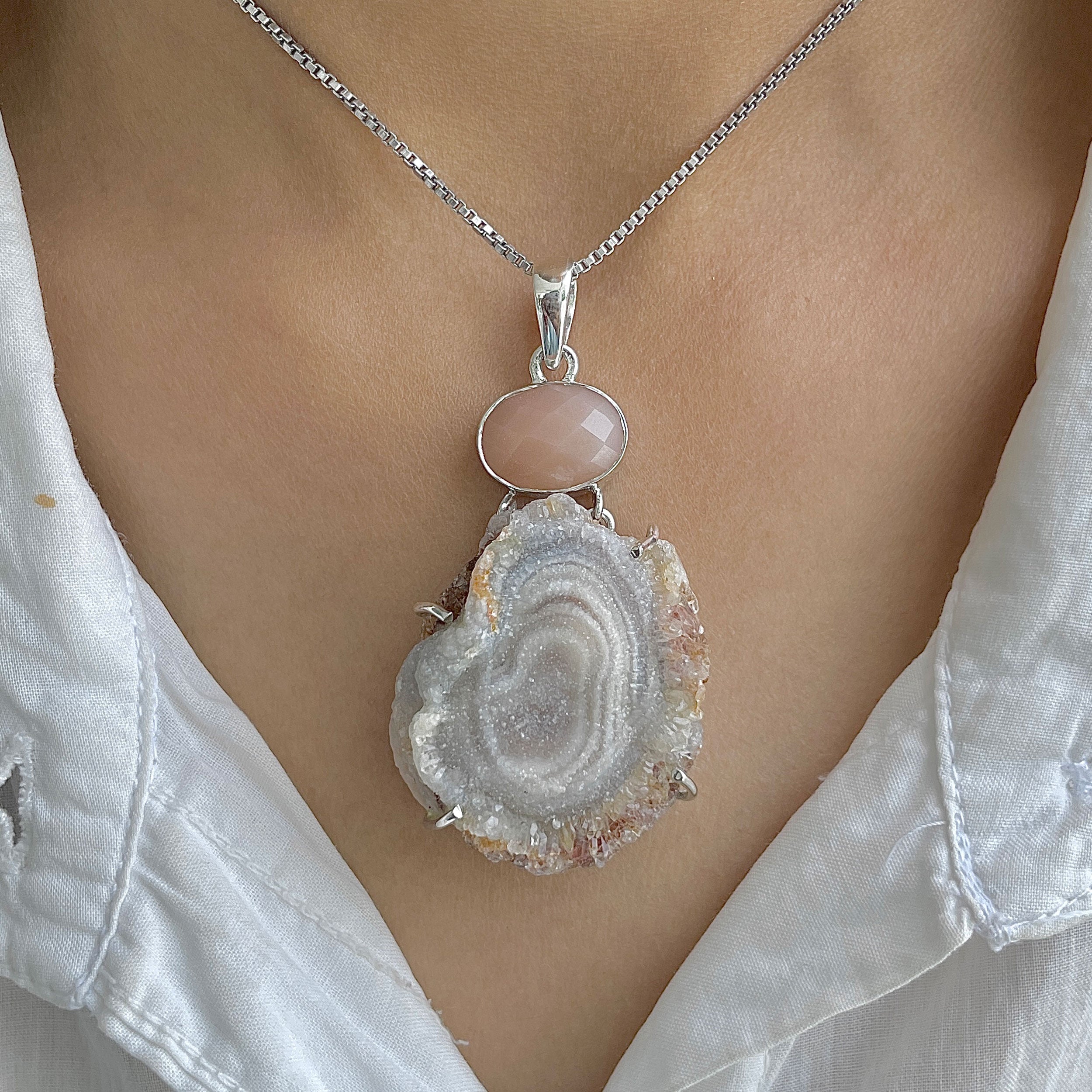Desert Druzy Pendant-(DDZ-P-32.)