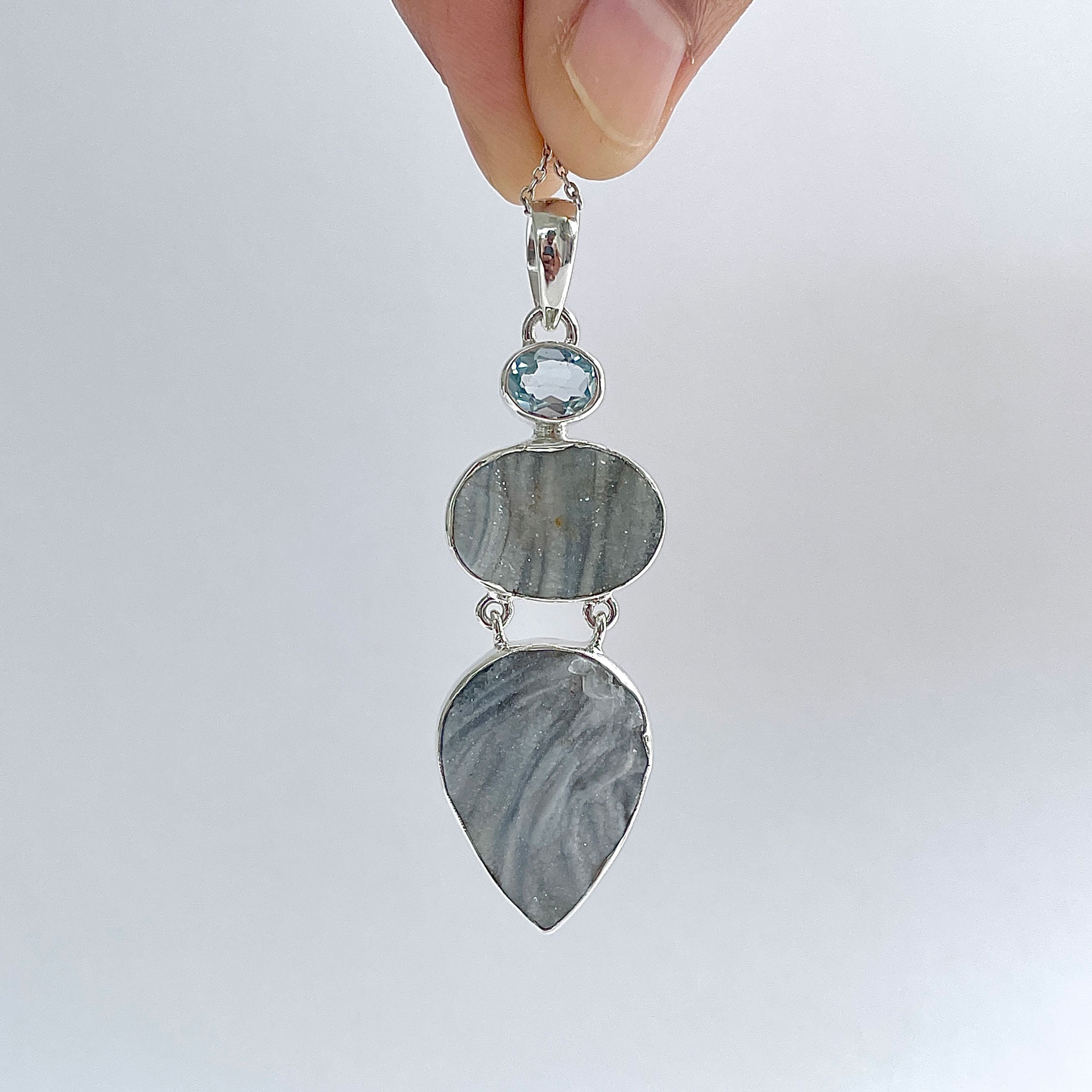 Desert Druzy Pendant-(DDZ-P-33.)