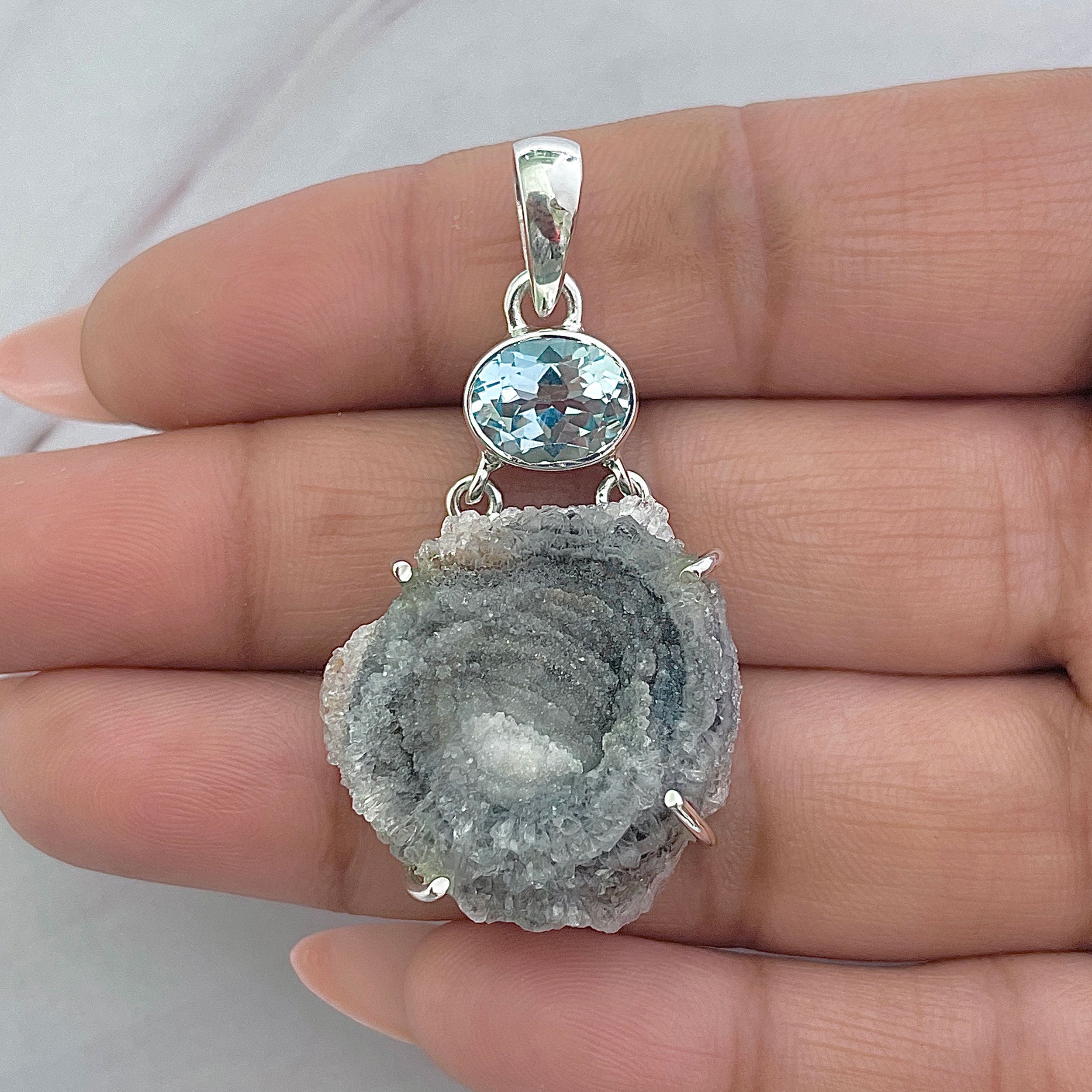 Desert Druzy Pendant-(DDZ-P-34.)