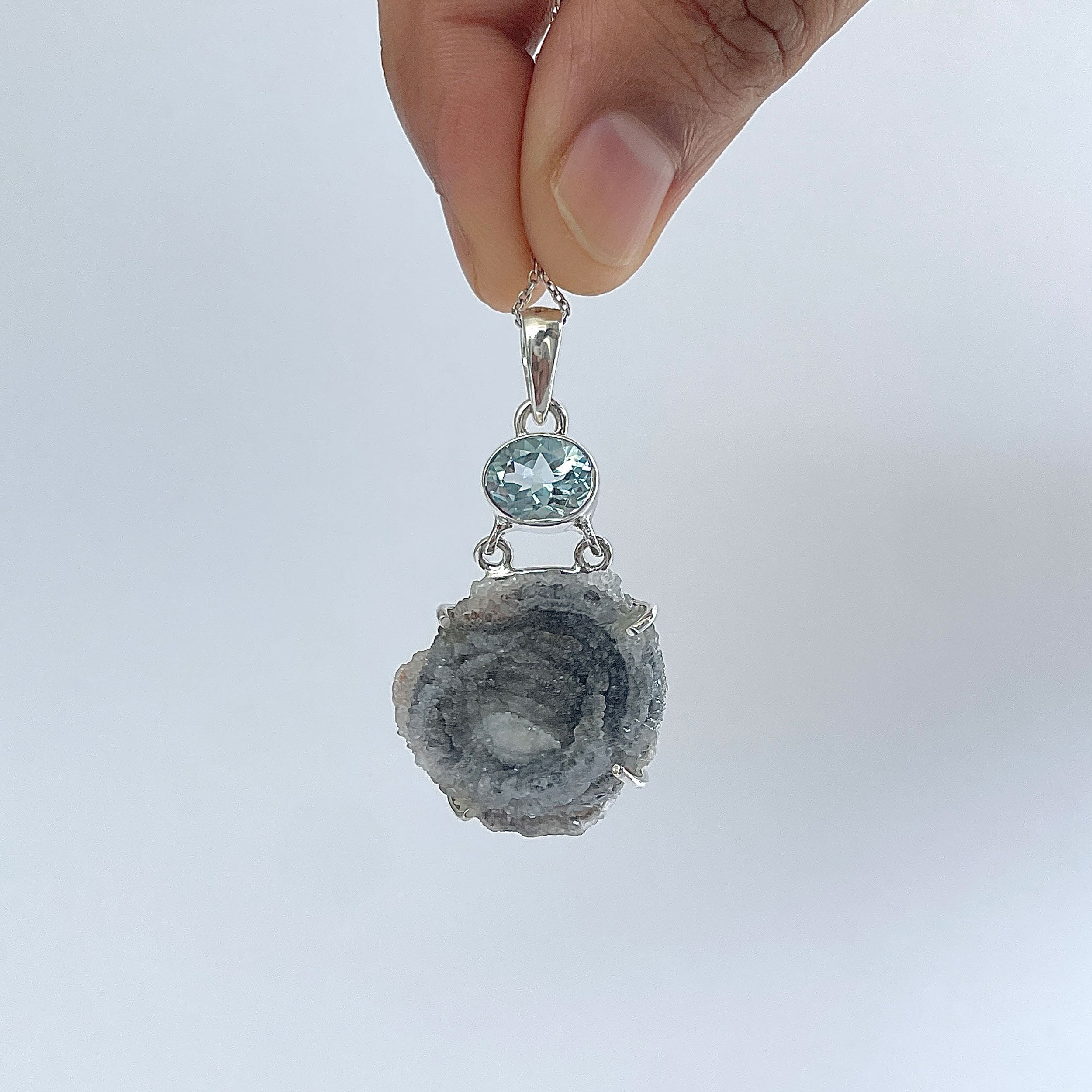Desert Druzy Pendant-(DDZ-P-34.)