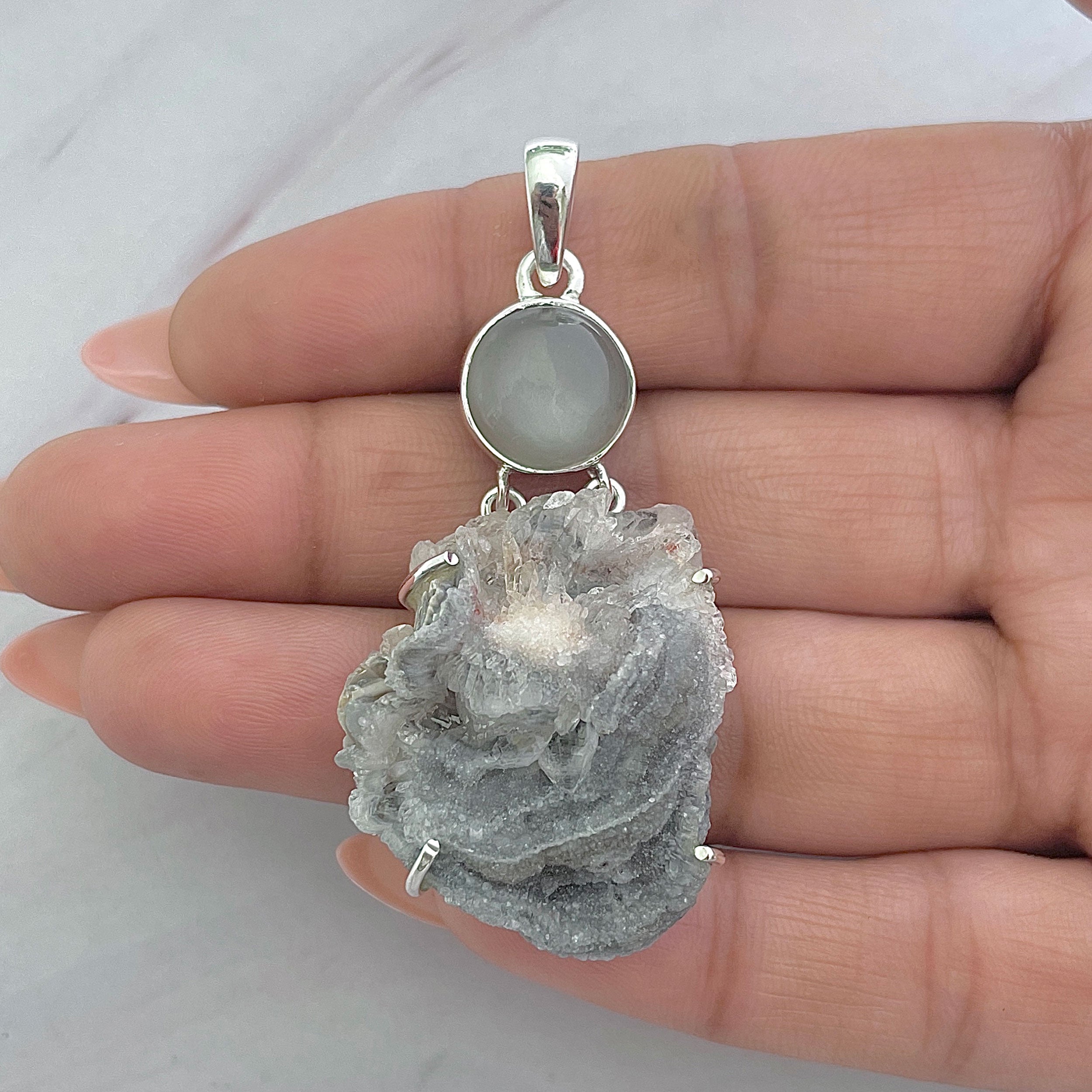 Desert Druzy Pendant-(DDZ-P-35.)
