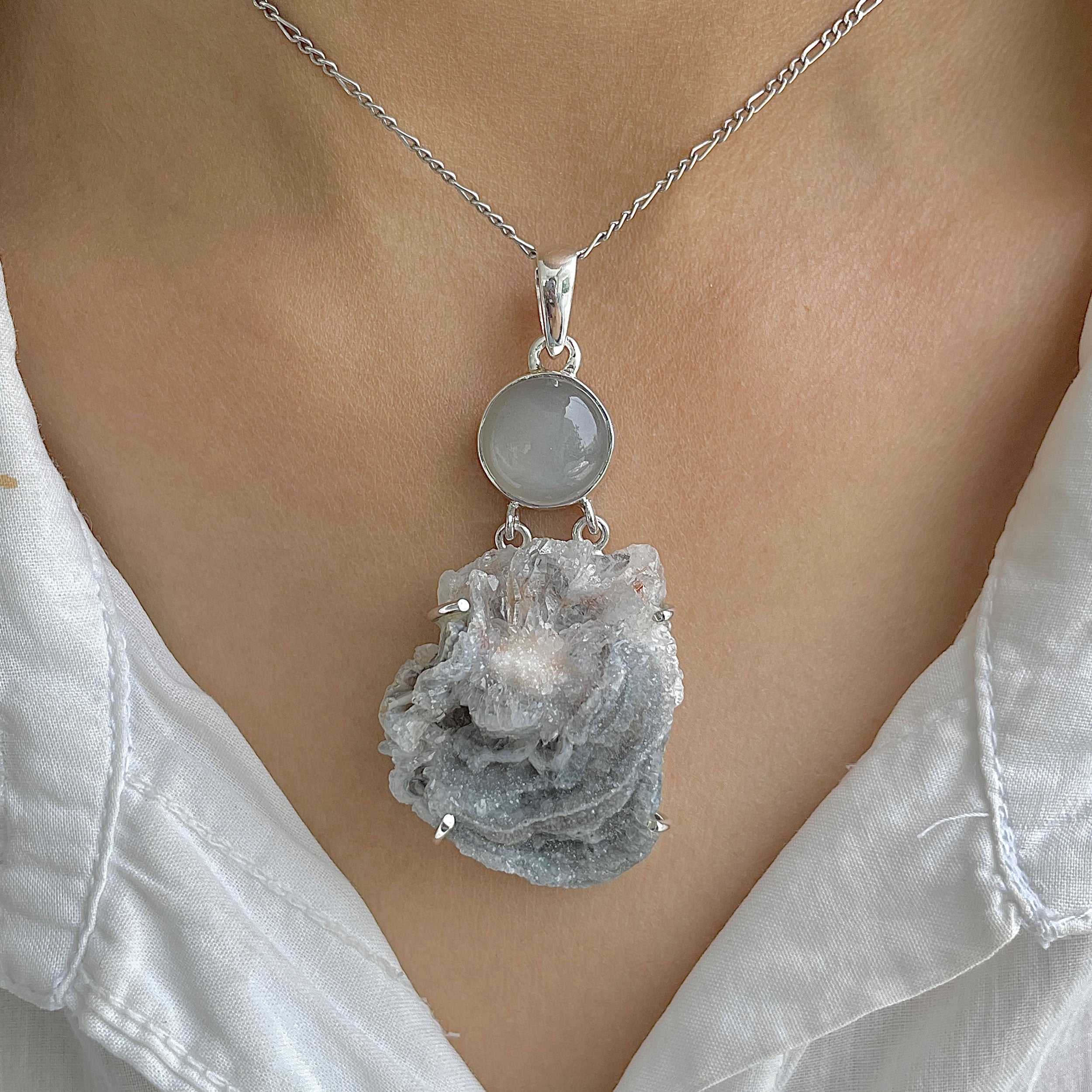 Desert Druzy Pendant-(DDZ-P-35.)