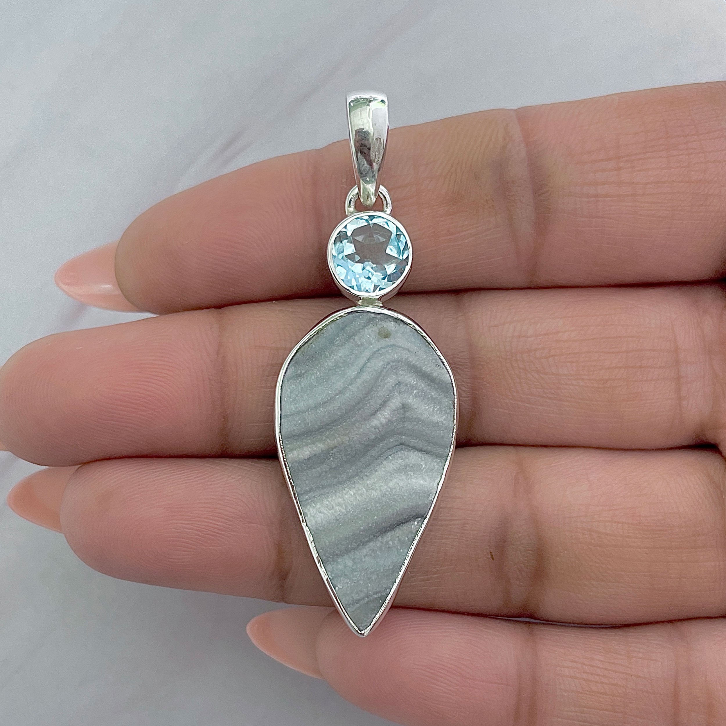 Desert Druzy Pendant-(DDZ-P-36.)