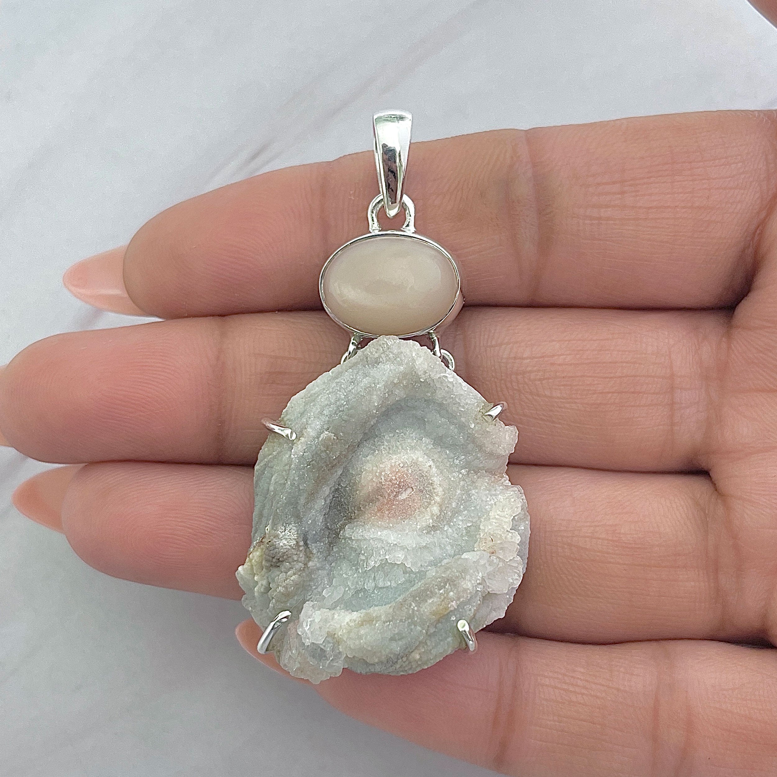 Desert Druzy Pendant-(DDZ-P-37.)