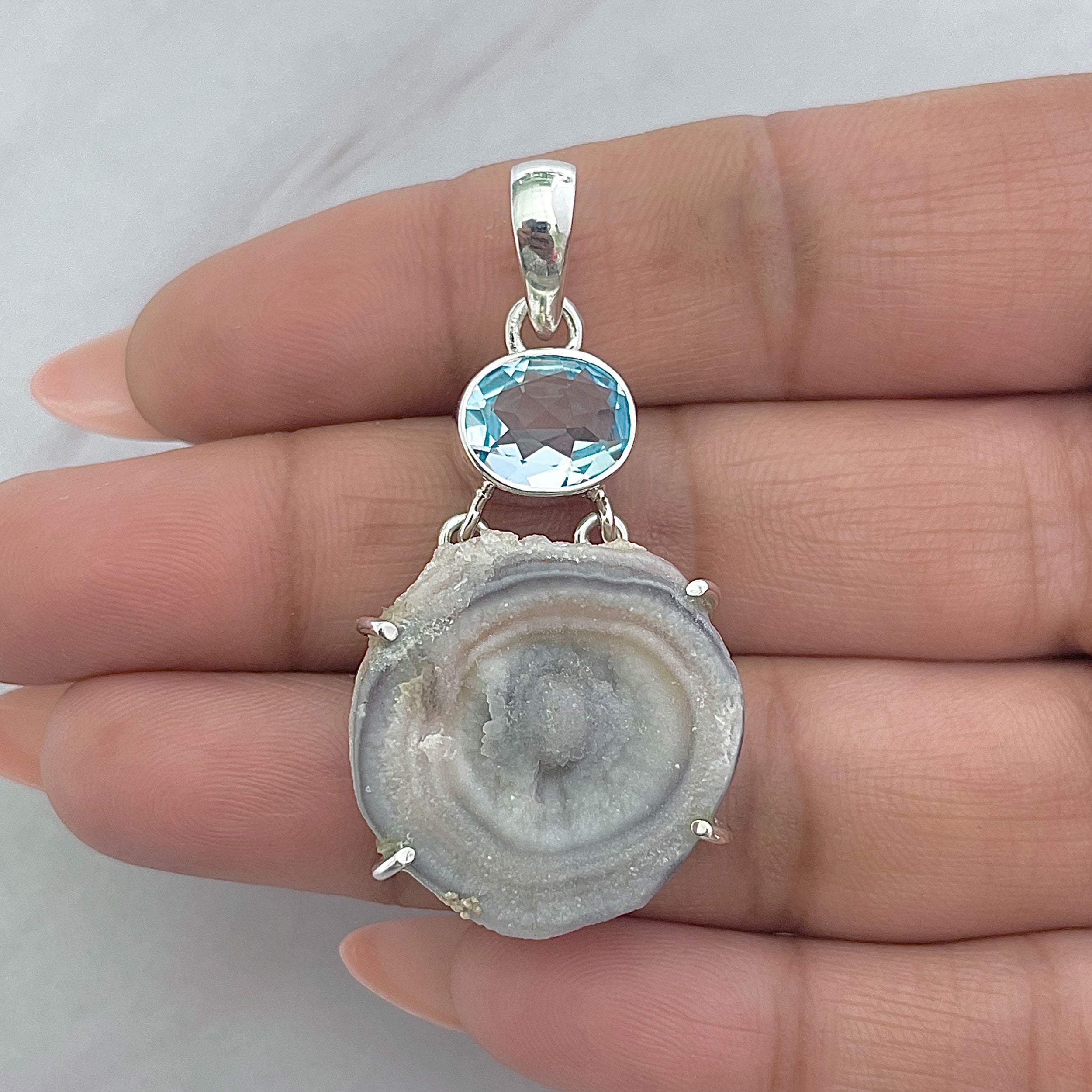 Desert Druzy Pendant-(DDZ-P-38.)