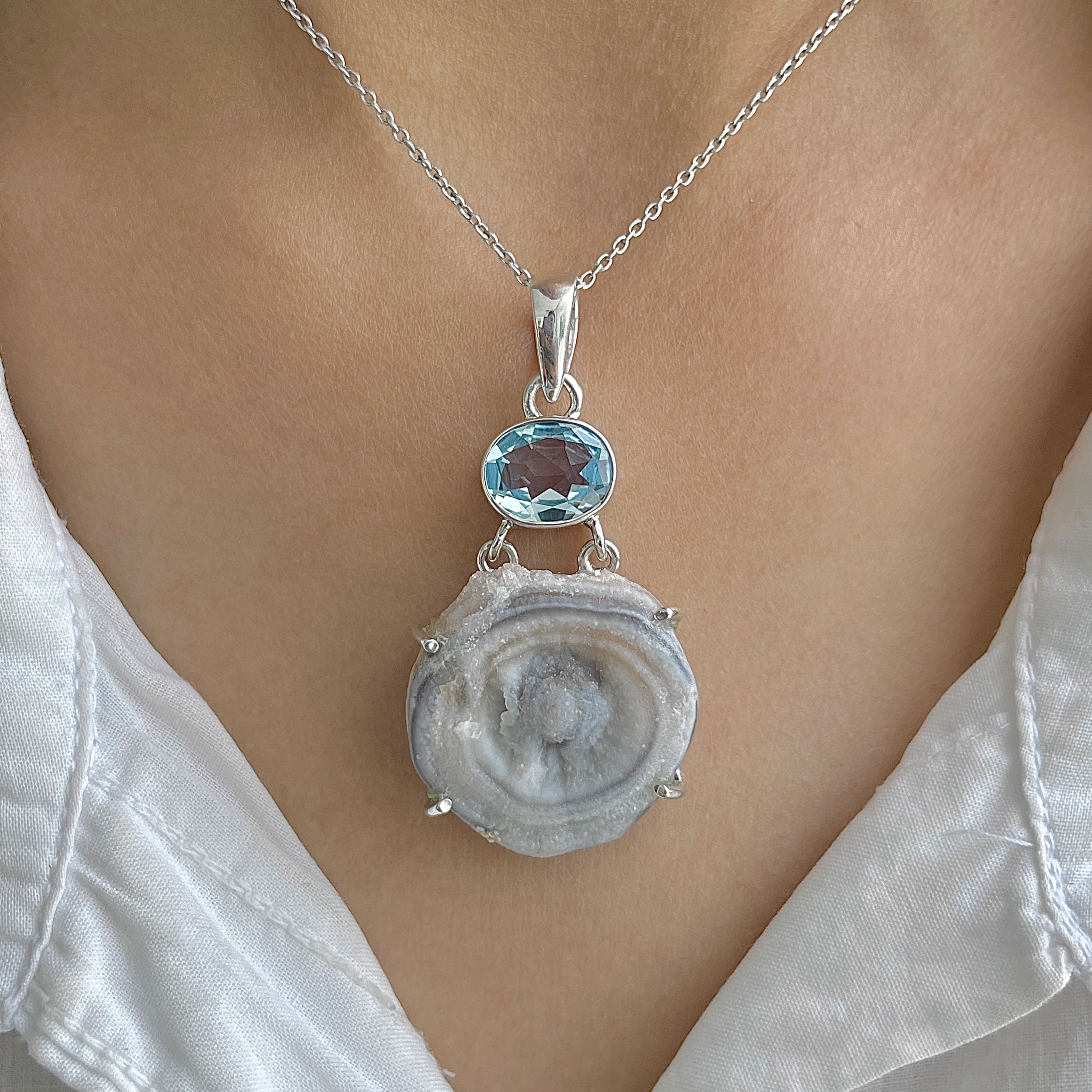 Desert Druzy Pendant-(DDZ-P-38.)
