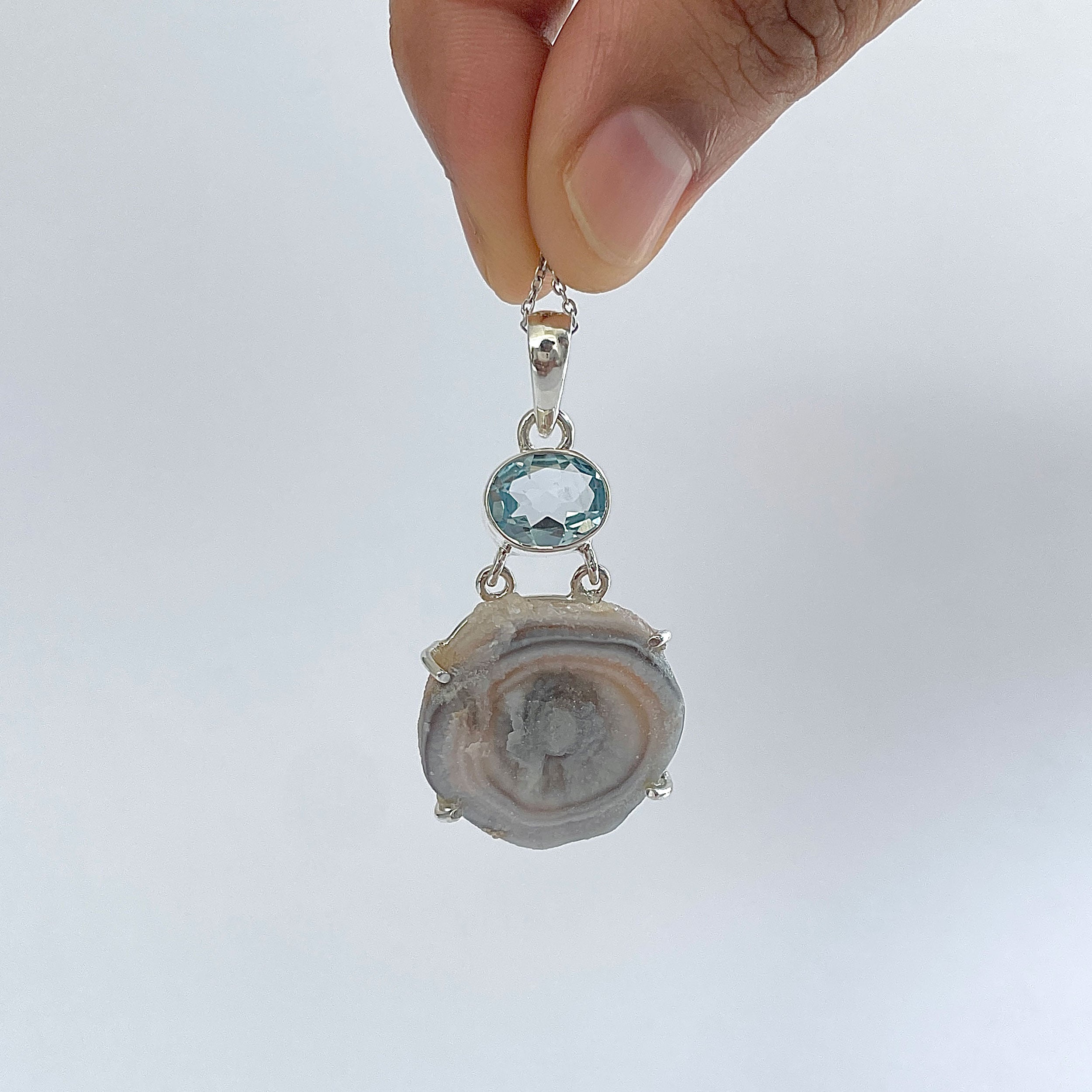 Desert Druzy Pendant-(DDZ-P-38.)