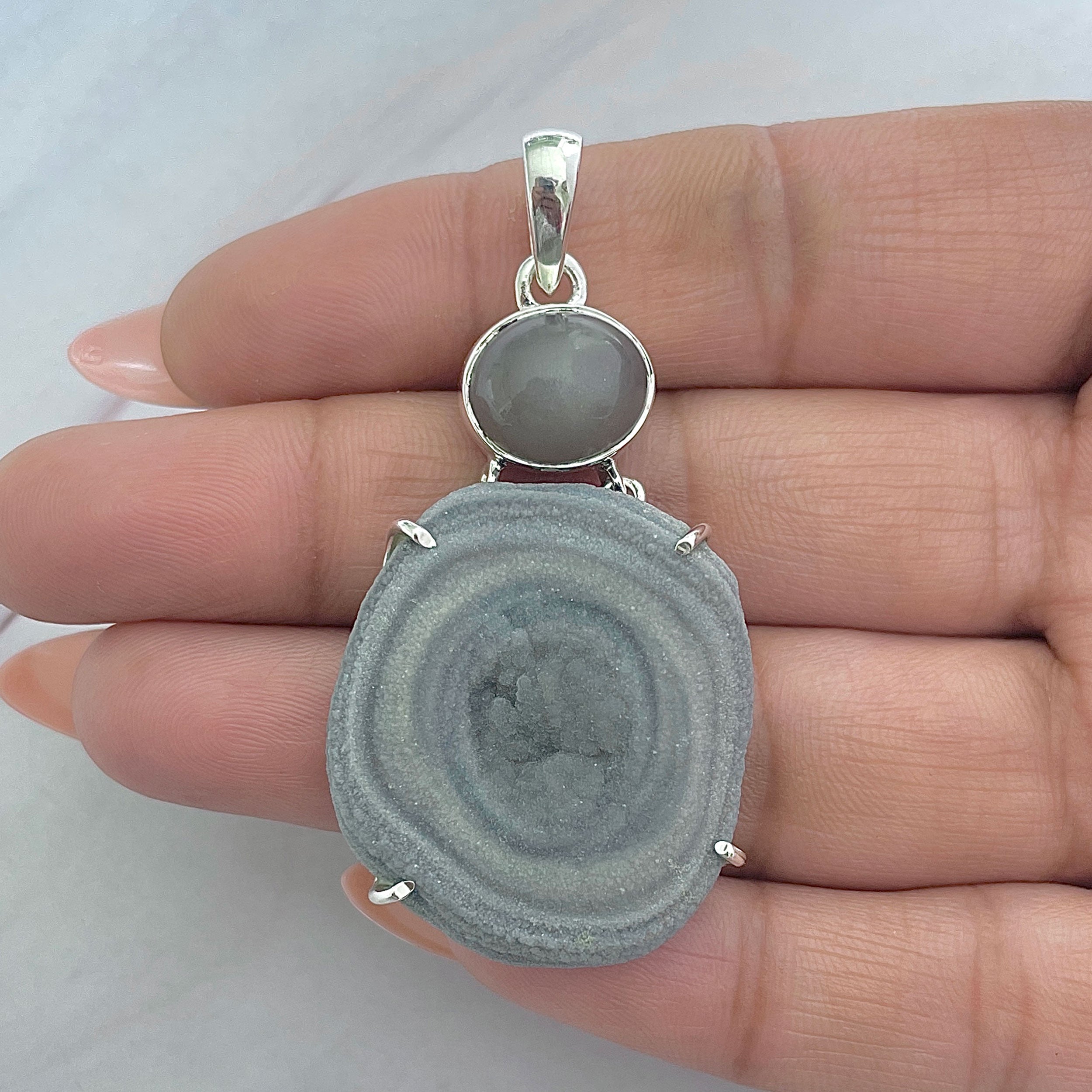 Desert Druzy Pendant-(DDZ-P-39.)