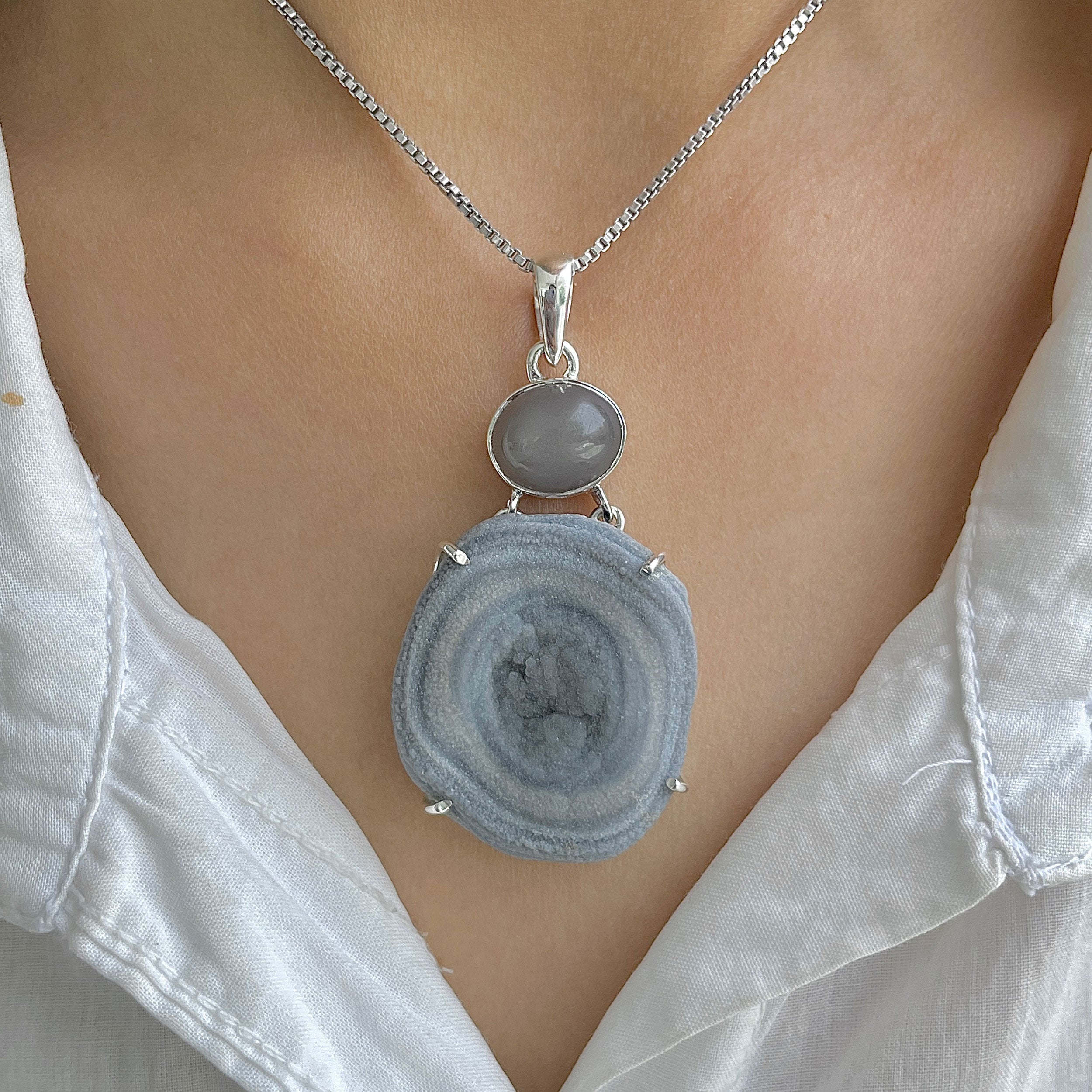 Desert Druzy Pendant-(DDZ-P-39.)