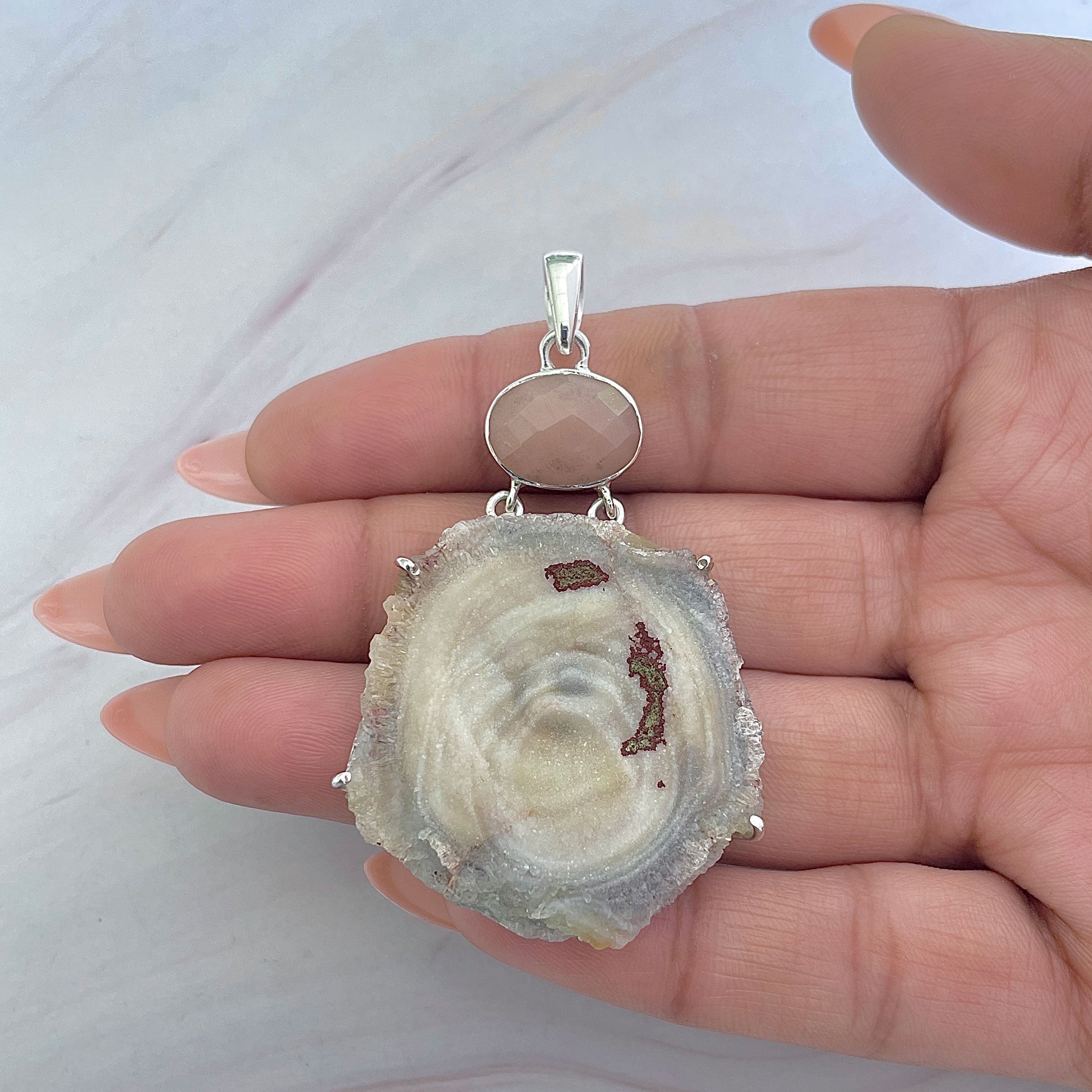 Desert Druzy Pendant-(DDZ-P-4.)