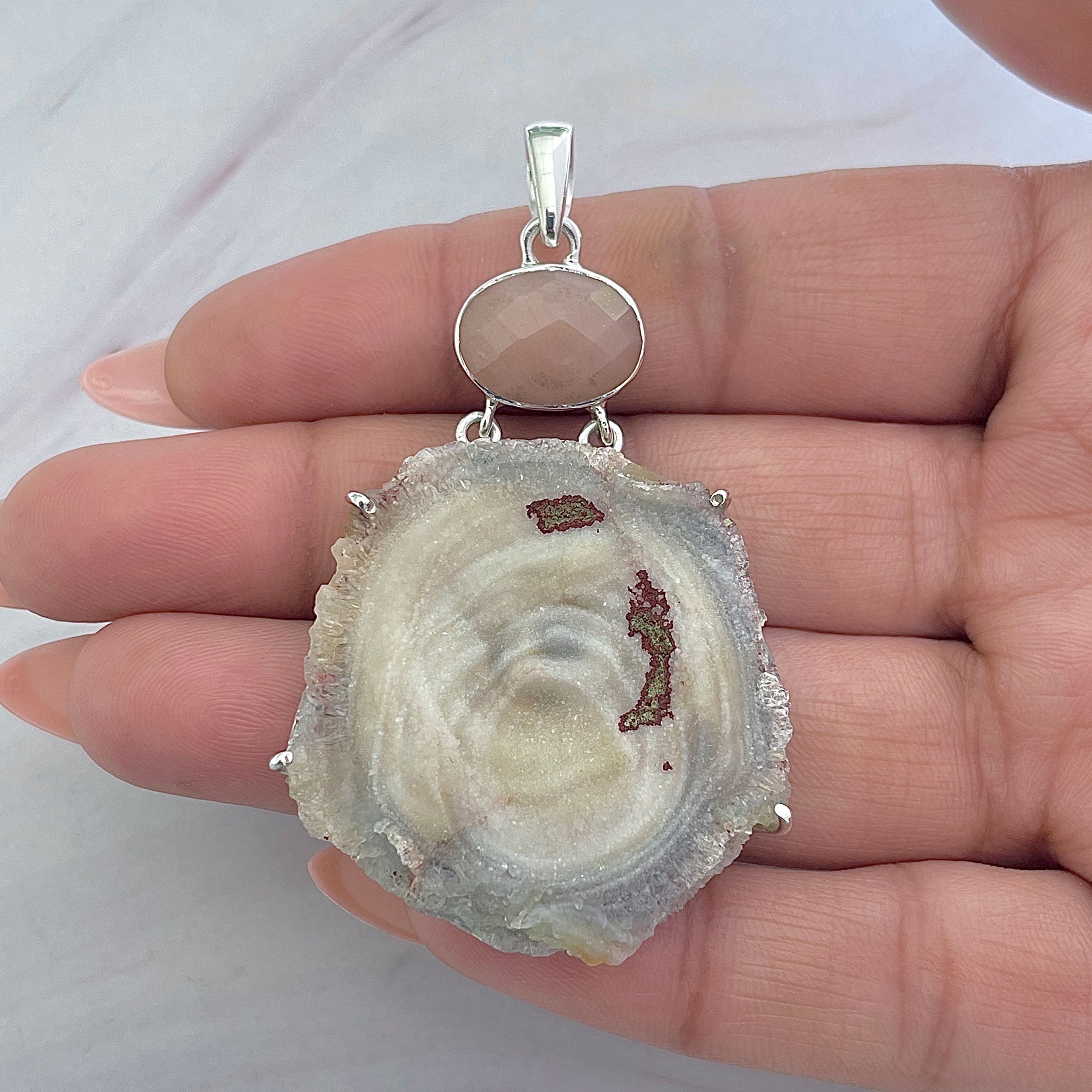 Desert Druzy Pendant-(DDZ-P-4.)