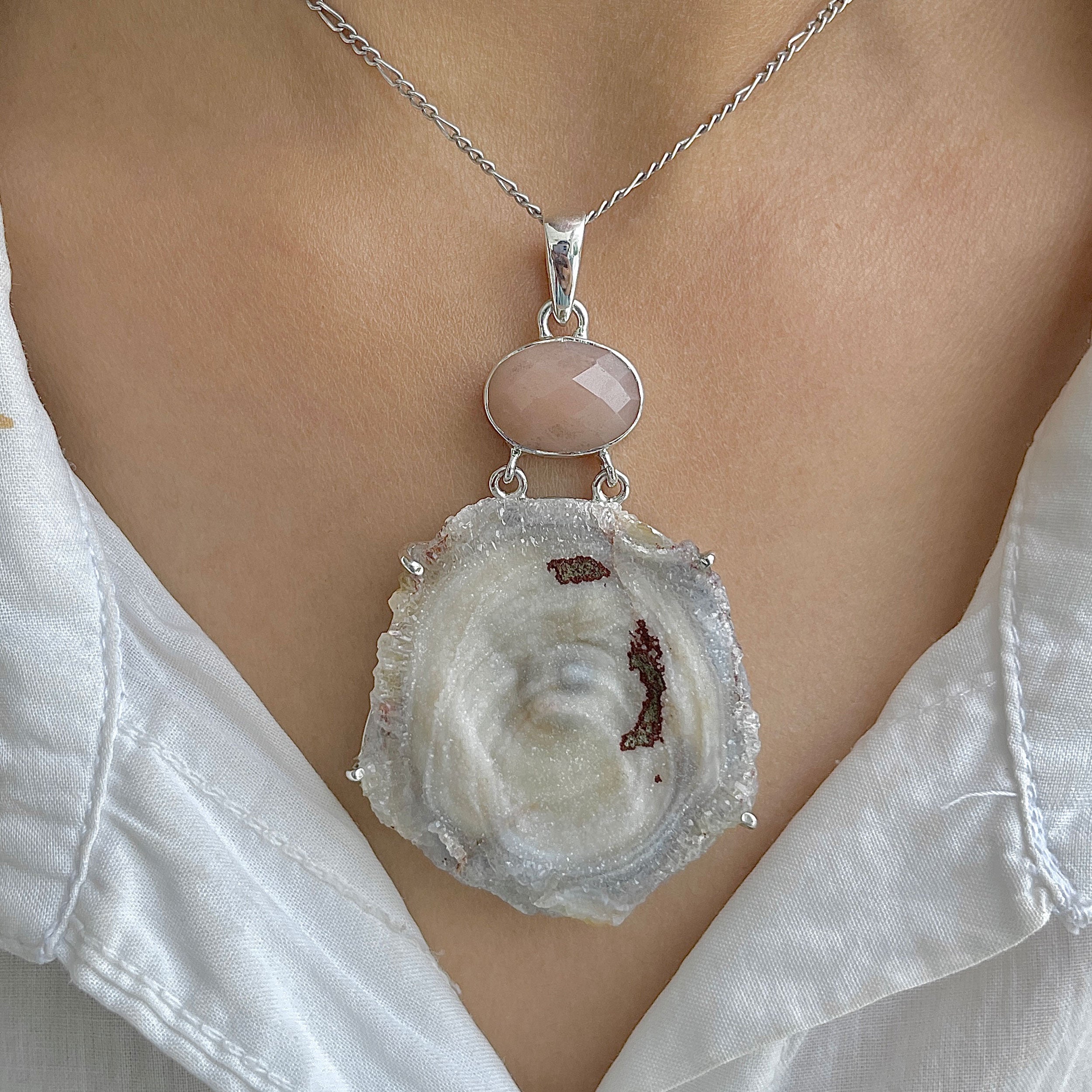 Desert Druzy Pendant-(DDZ-P-4.)